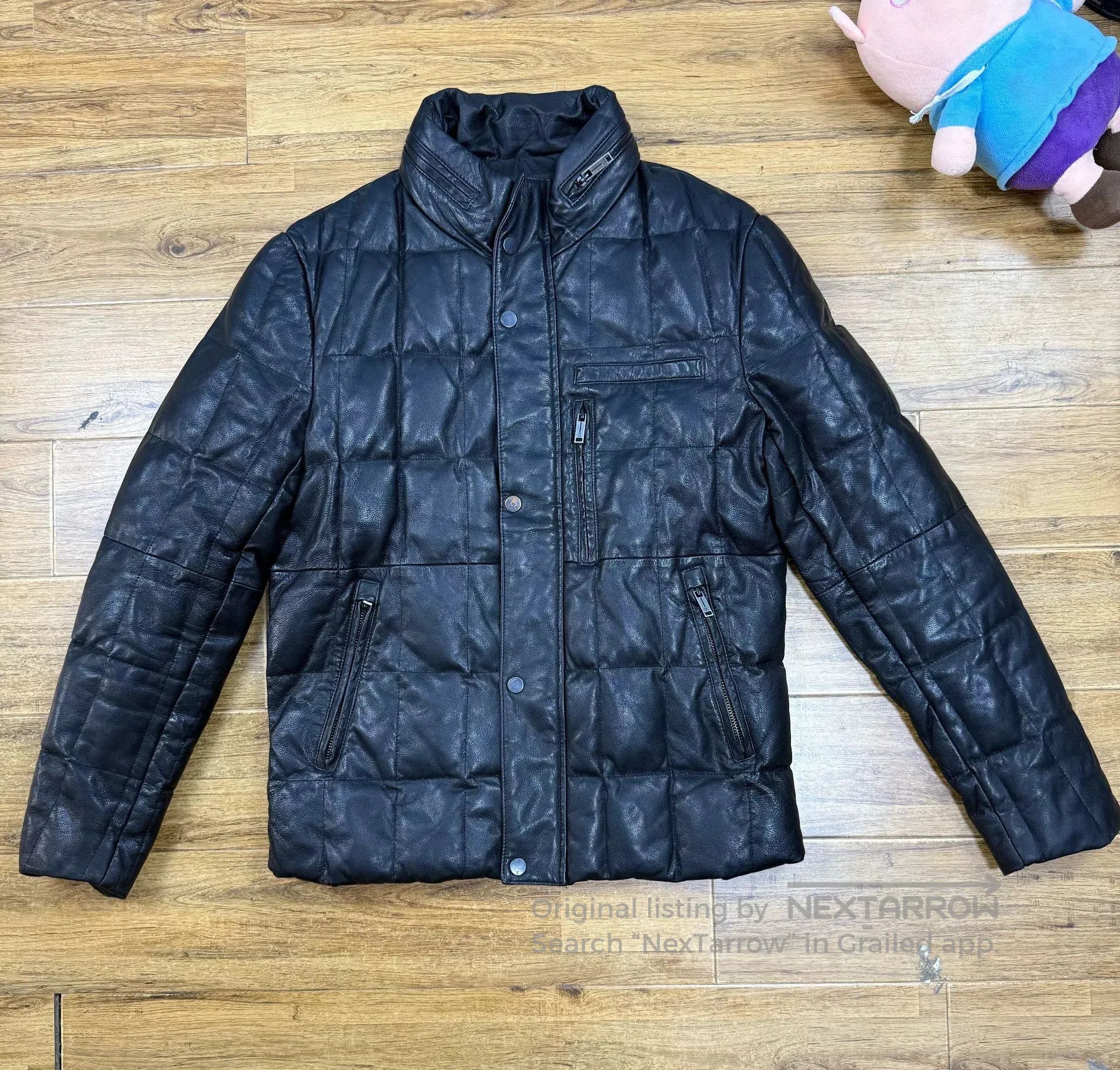 Ermenegildo Zegna Ermenegildo Zegna Leather Jacket with Hood. Size US S / EU 44-46 / 1 - 1 Thumbnail