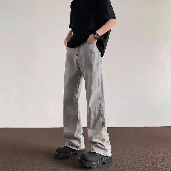 Japanese Brand Masaki x naga Washed Smokey Grey Aged Relaxed Jeans Size US 34 / EU 50 - 1 Thumbnail