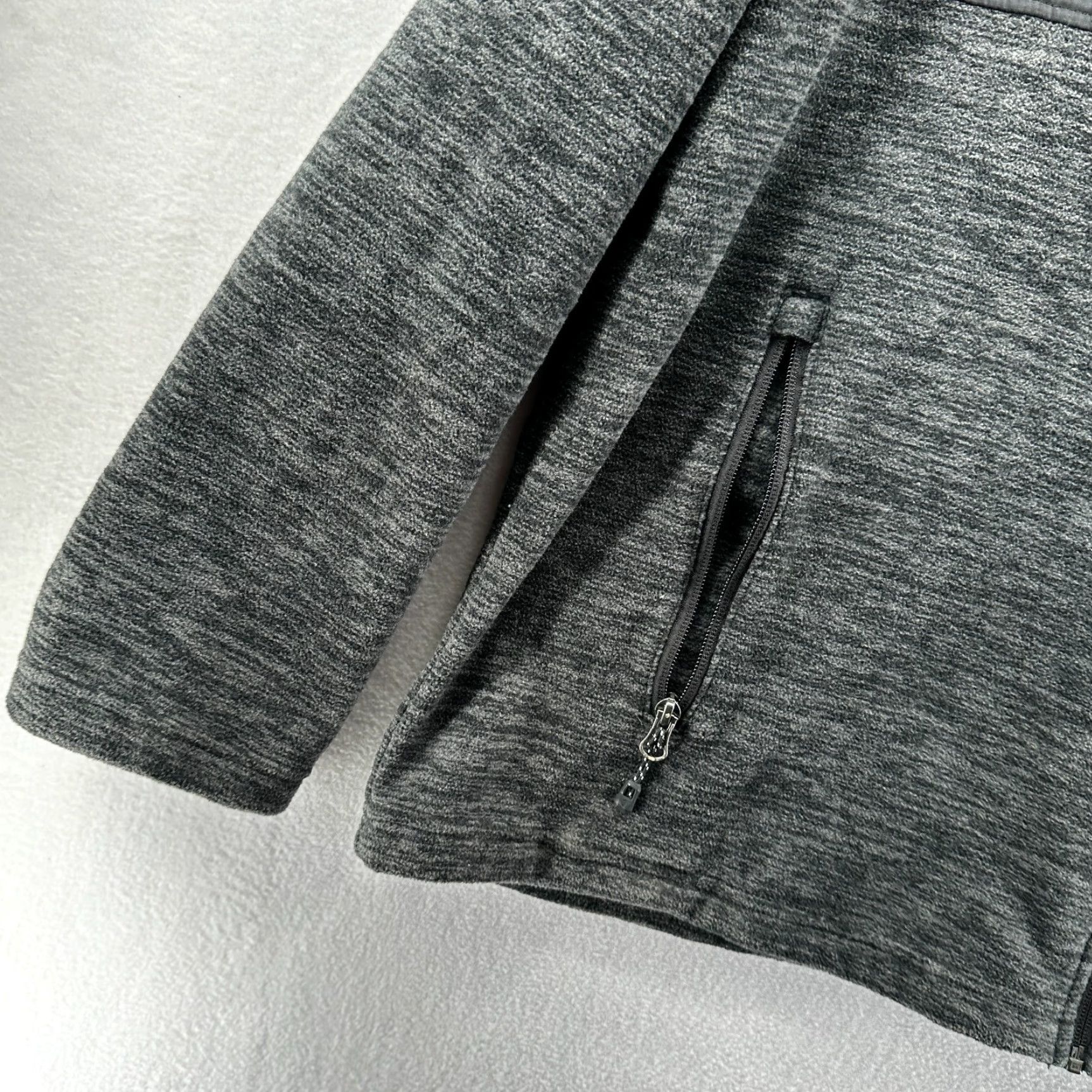 Free Country Free Country Jacket Mens 2XL Overlay Fleece Full Zip Black Gray Size US XXL / EU 58 / 5 - 7 Thumbnail