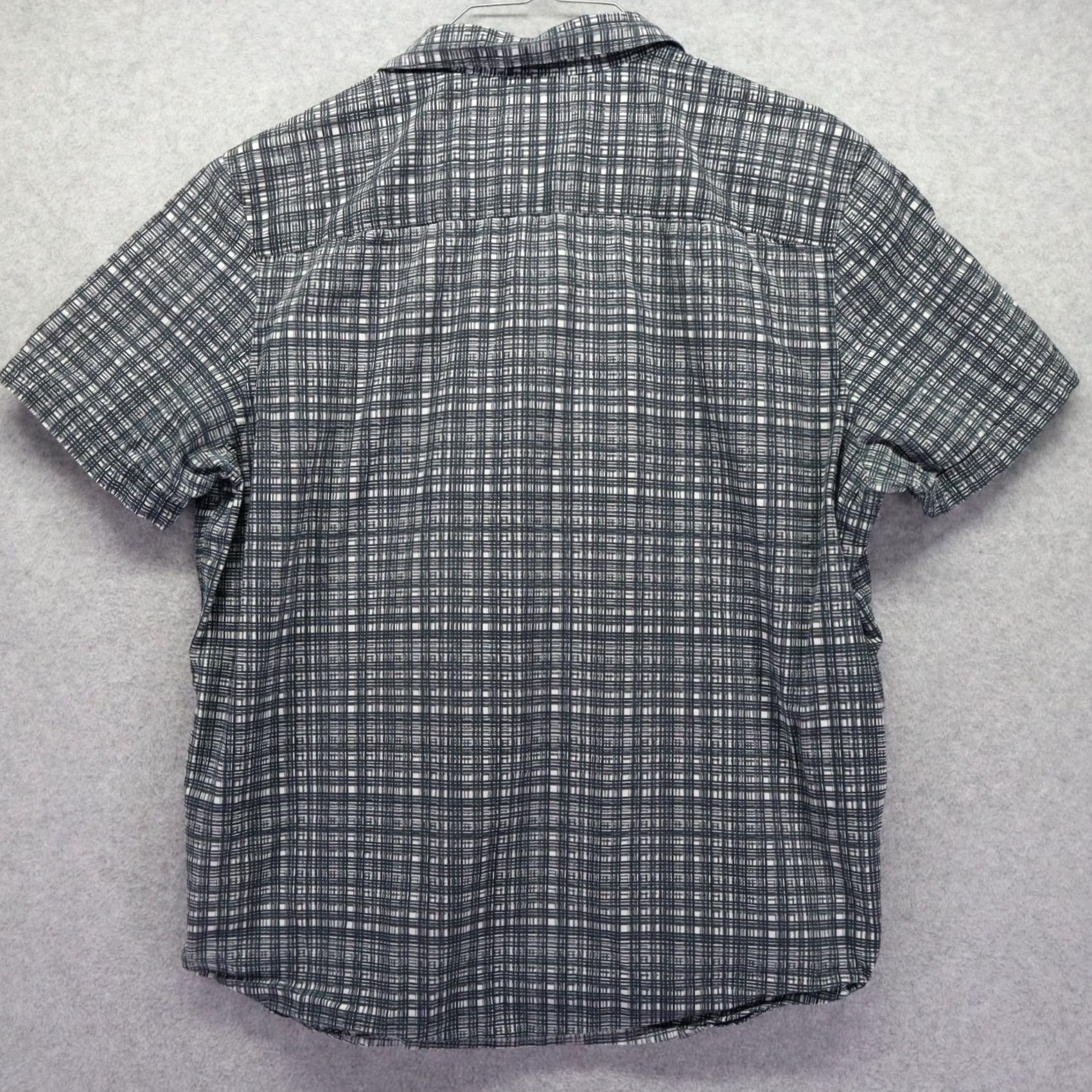 Calvin Klein Calvin Klein Shirt Mens Large Casual Cotton Button-Up Gray Plaid Short Sleeve Size US L / EU 52-54 / 3 - 7 Thumbnail