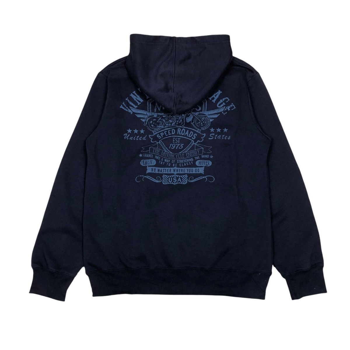 Japanese Brand 🔥VINTAGE HOODIE PULL OVER GARAGE MOTOR SPEED ROAD BIG LOGO Size US L / EU 52-54 / 3 - 2 Thumbnail