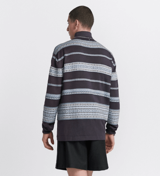 Dior o1w1db11025 493M63 CD Diamond Mock Neck Sweater in Gray Size US L / EU 52-54 / 3 - 5 Thumbnail