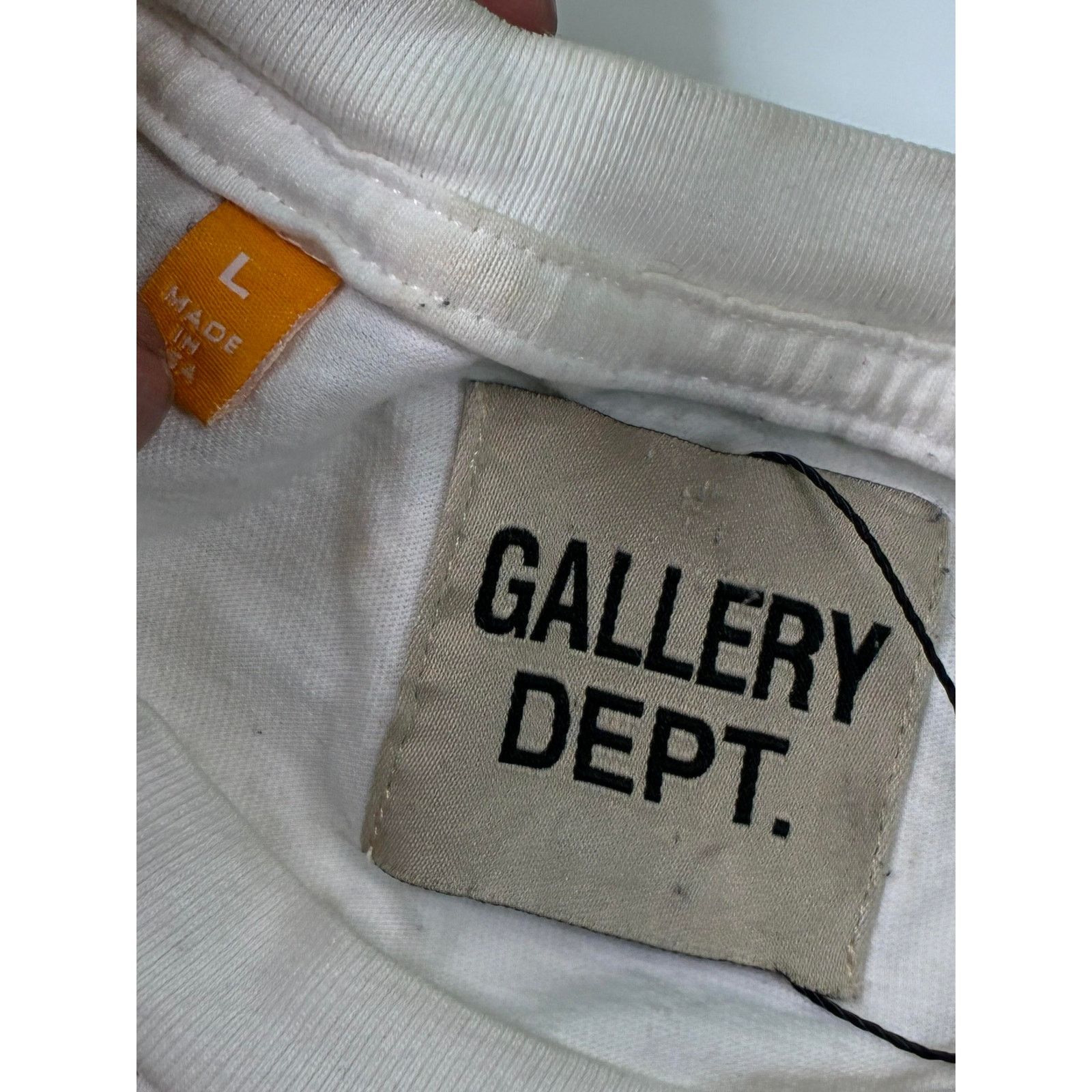 Gallery Dept. Gallery Dept ATK Glitter White Tee Size US L / EU 52-54 / 3 - 2 Thumbnail