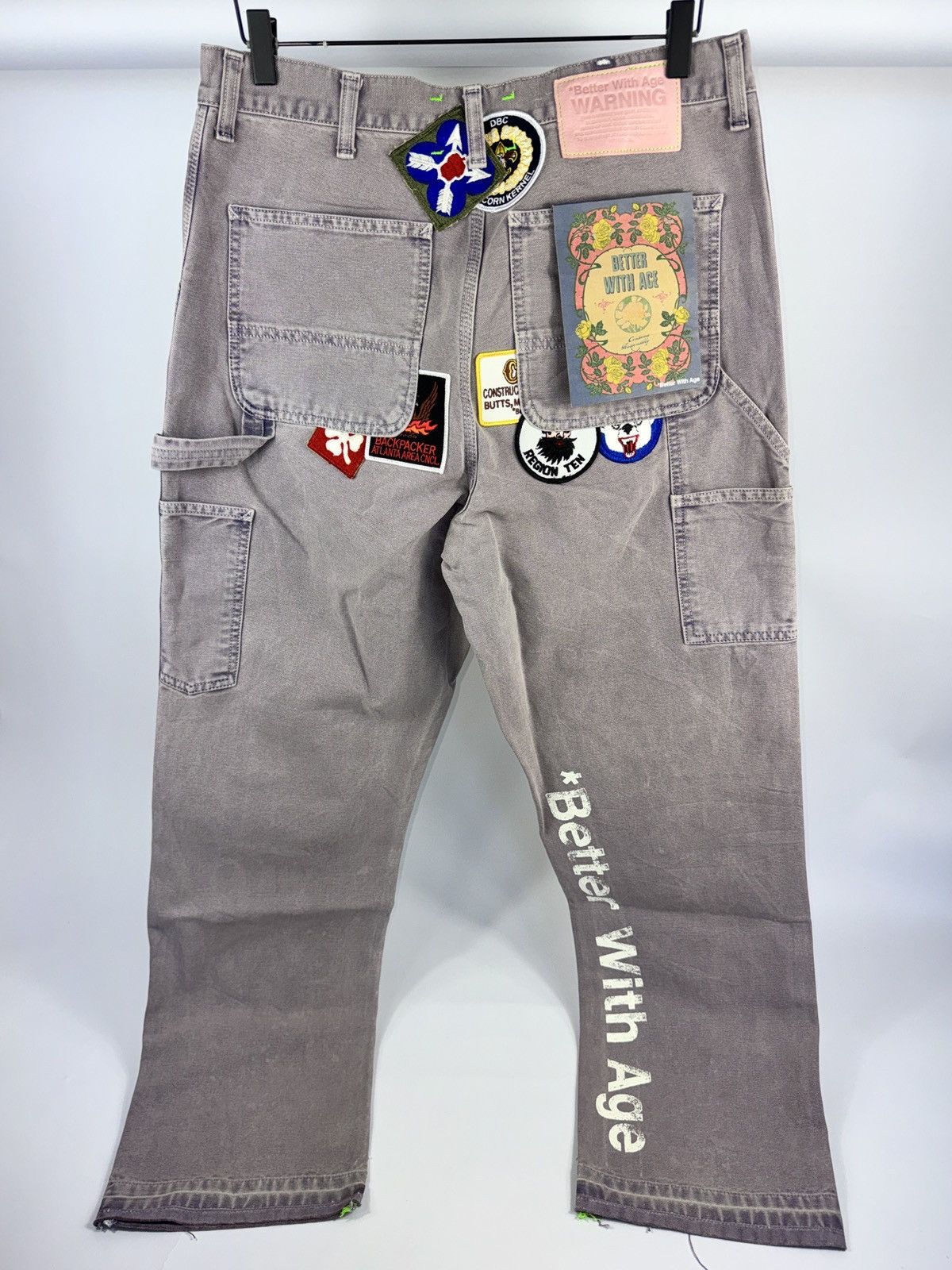 Better With Age GENTLEMENS PATCH WORK CARHARTT CARPENTER TROUSERS Size US 34 / EU 50 - 2 Thumbnail