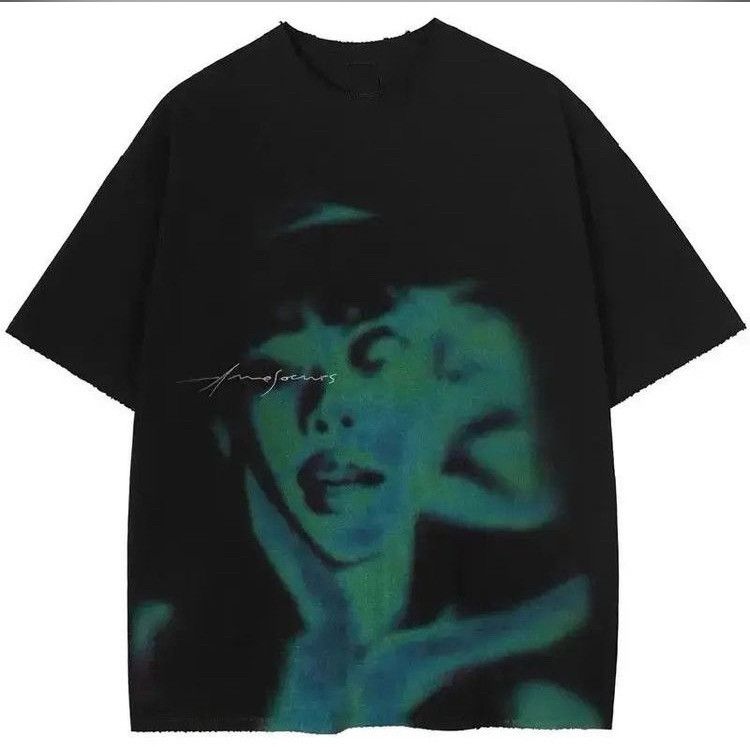 Other 90’s Design Face Girl Printed Vintage T-Shirt y2k Size US M / EU 48-50 / 2 - 3 Thumbnail