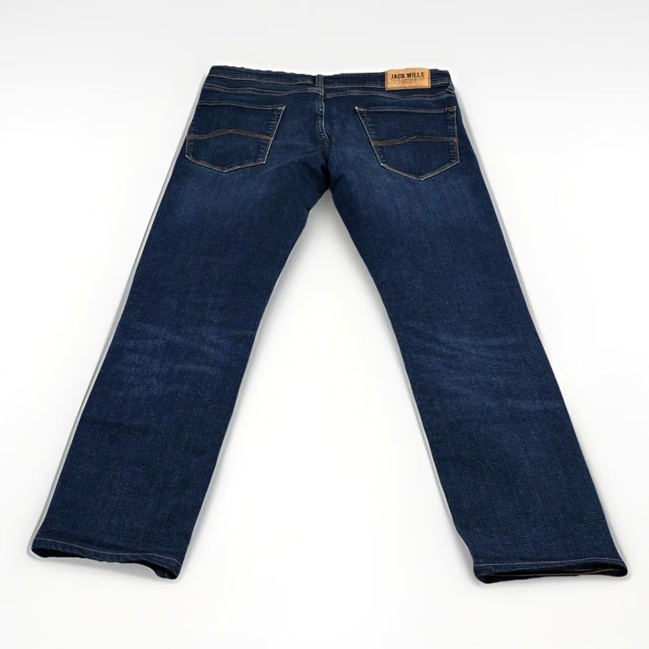 Jack Wills Jack Wills Jeans Skinny Jeans W32” L32” Men Blue Button Fly Pant Denim - 5-Pocket Design Regular Waist Vintage No (Used) Size US 32 / EU 48 - 2 Thumbnail
