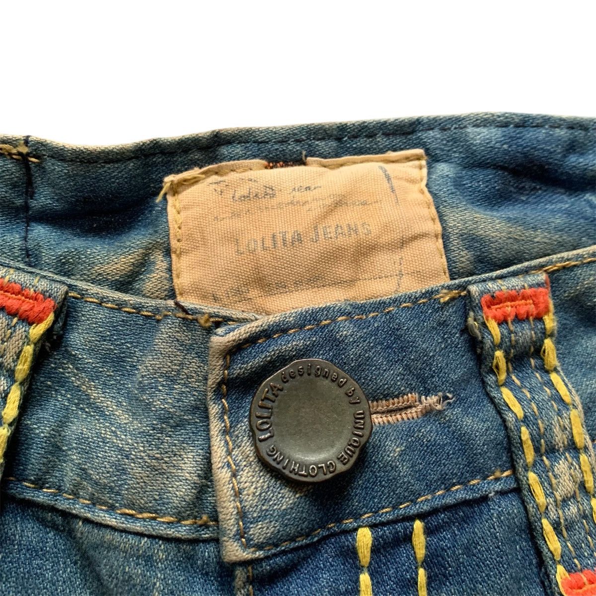 If Six Was Nine × Japanese Brand × Le Grande Bleu (L.G.B.) Lolita spiral cit flare jeans Size US 30 / EU 46 - 7 Thumbnail