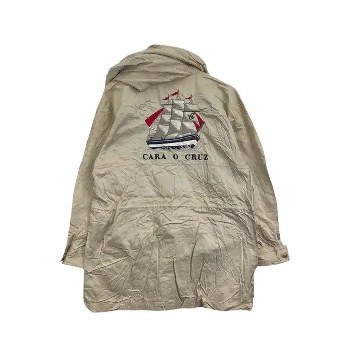Vintage Vtg 90 CARA O CRUZ Sailing Cruise Windbreaker Jacket Sweater Size L / US 10 / IT 46 - 3 Thumbnail