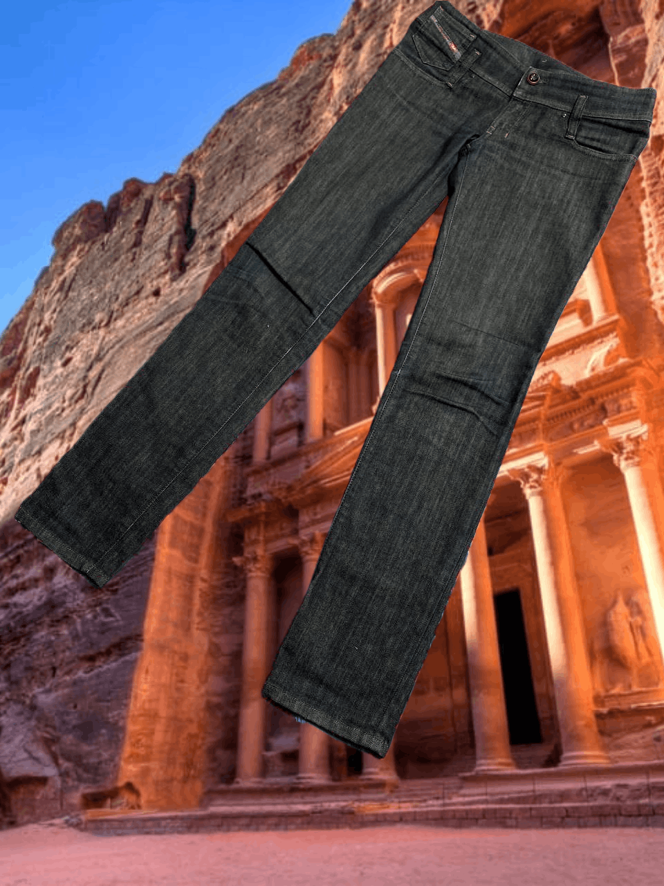 Diesel jeans DIESEL logo vintage crazy Y2K streetwear Size 26" / US 2 / IT 38 - 1 Thumbnail