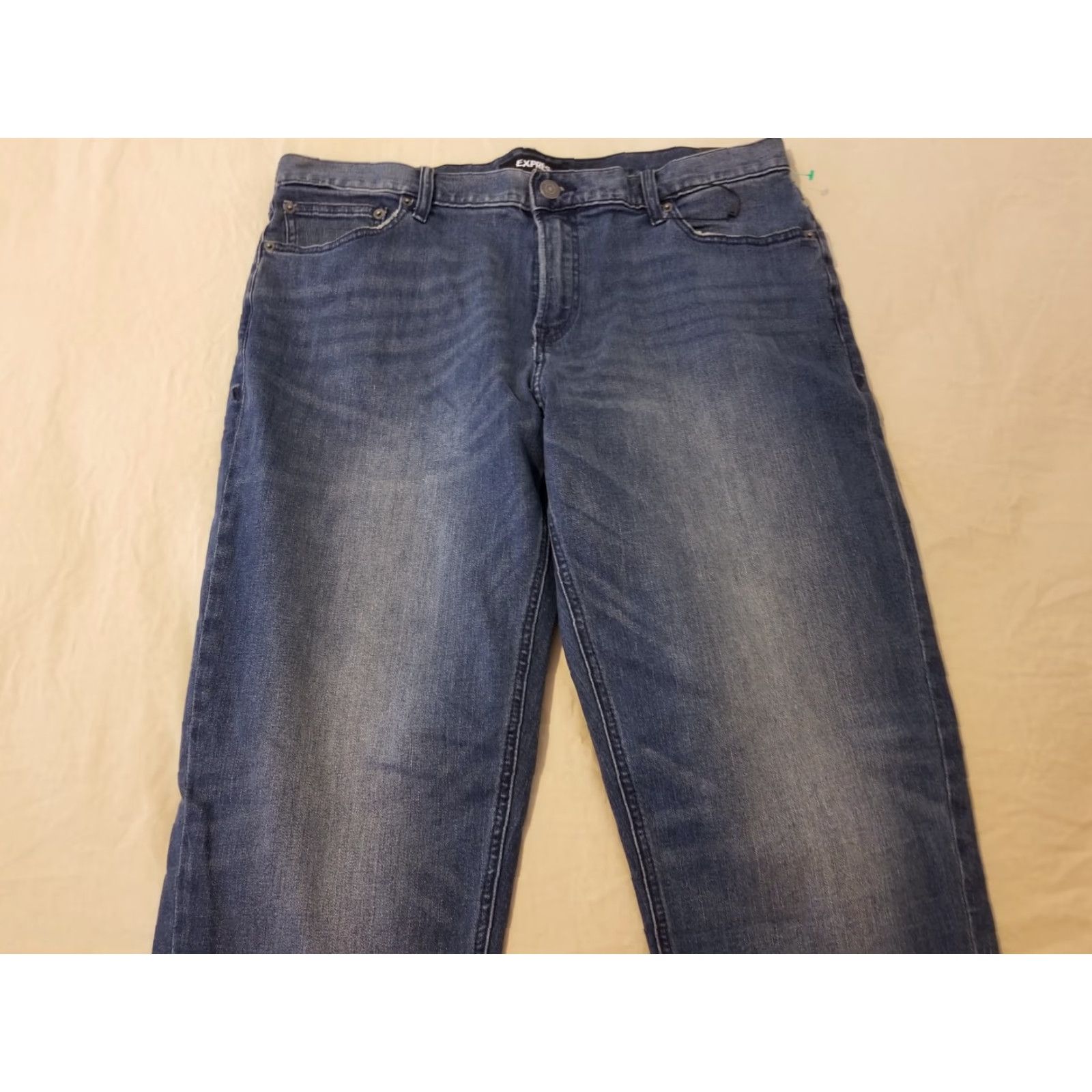 Express Express Jeans Slim Denim Pants 36x32 38x32 Mens Blue Cotton 5-Pocket Jeans Stretch Regular Slim Straight Vintage No Size US 36 / EU 52 - 6 Thumbnail
