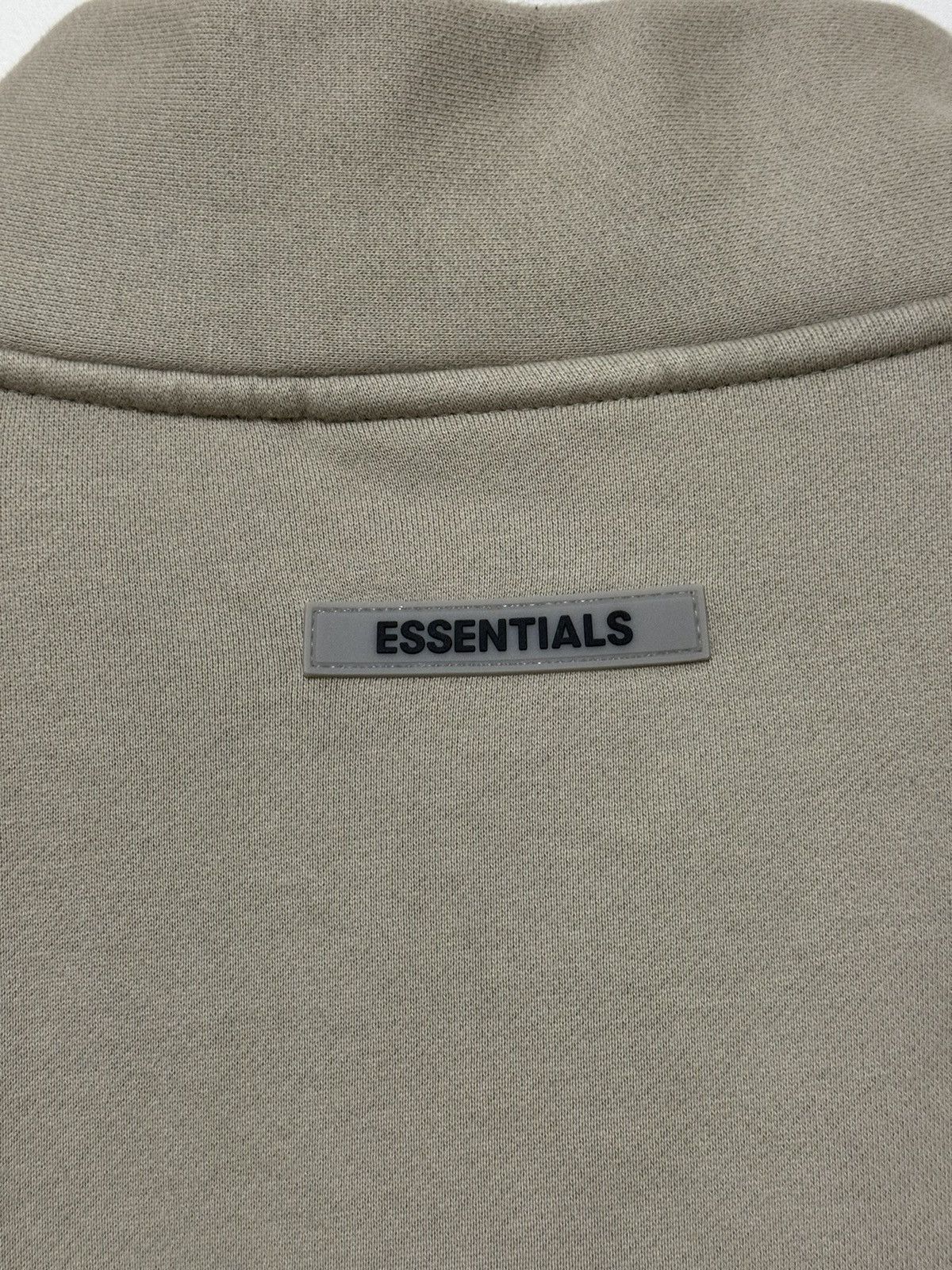 Fear of God 💥Fear of God Essentials Half Zip Pullover Olive SZ Small Size US S / EU 44-46 / 1 - 11 Thumbnail