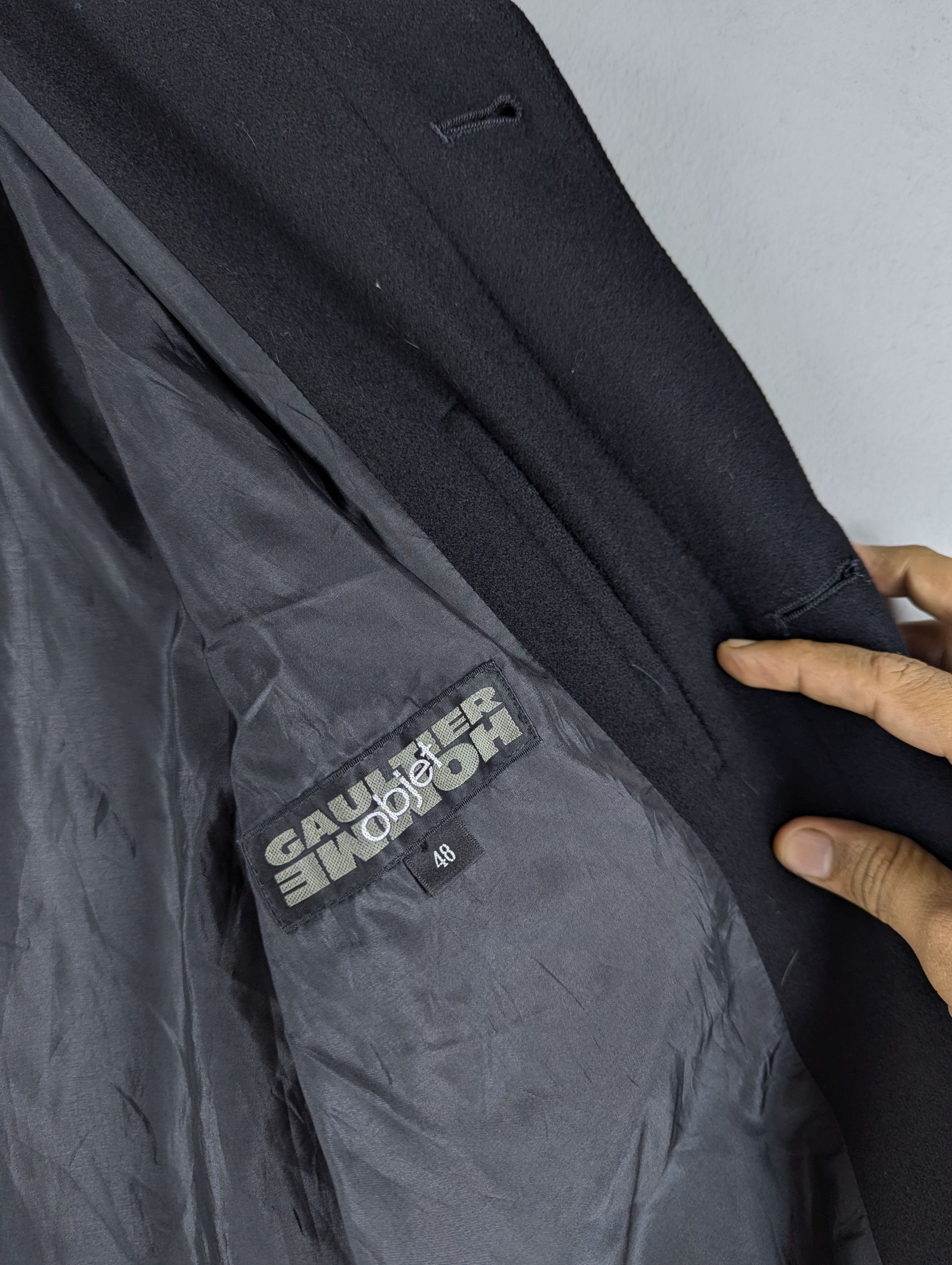 Gaultier Homme Objet Gaultier Homme Object Black Long Coat Size 48 Size US M / EU 48-50 / 2 - 8 Thumbnail