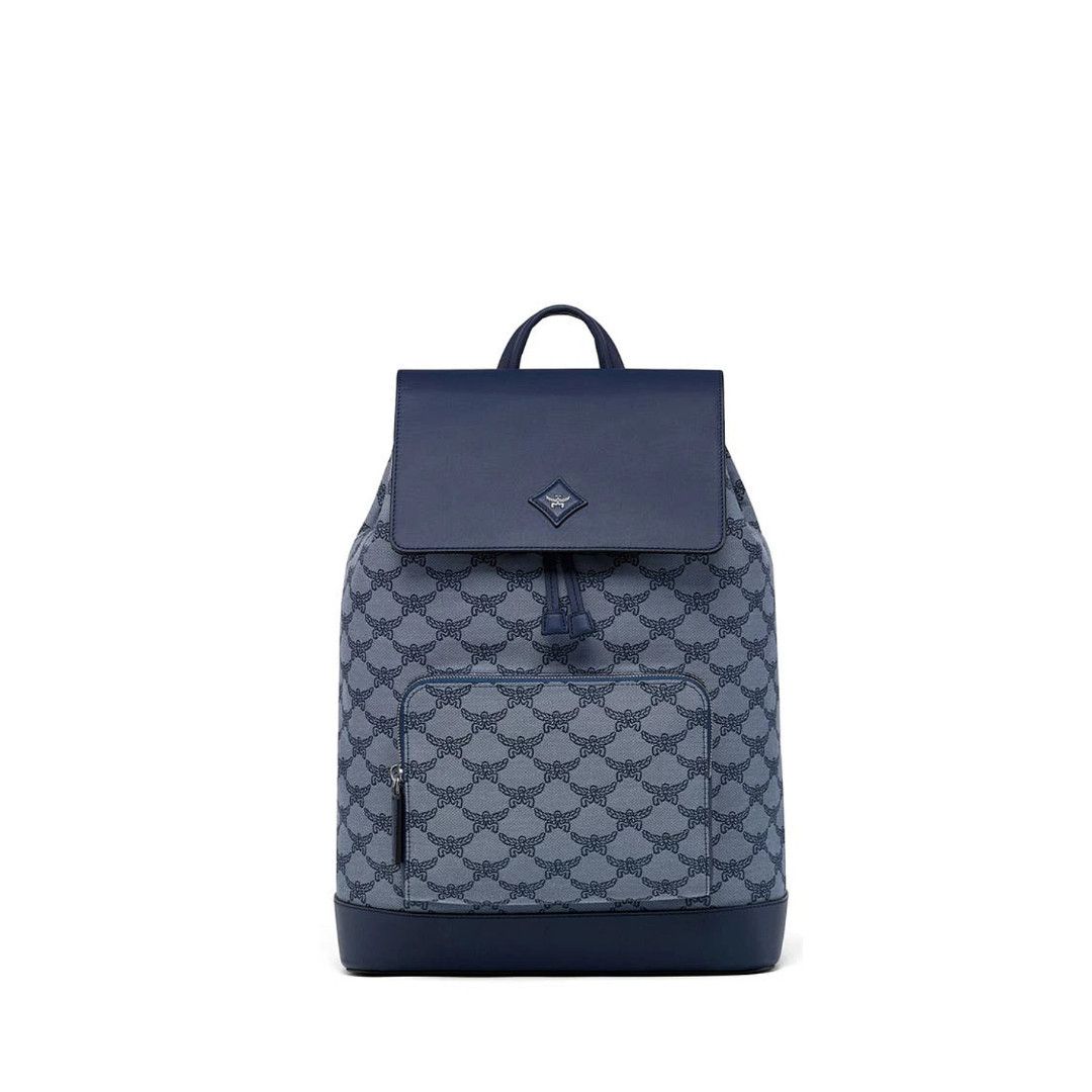 MCM o1mt1gz1224 Size: OS / Medium Backpack in Indigo Size ONE SIZE - 1 Thumbnail