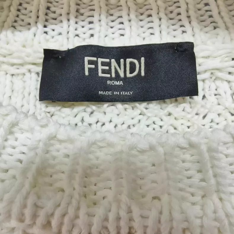 Fendi FENDI Double F Logo Knit Sweater Size US L / EU 52-54 / 3 - 3 Thumbnail
