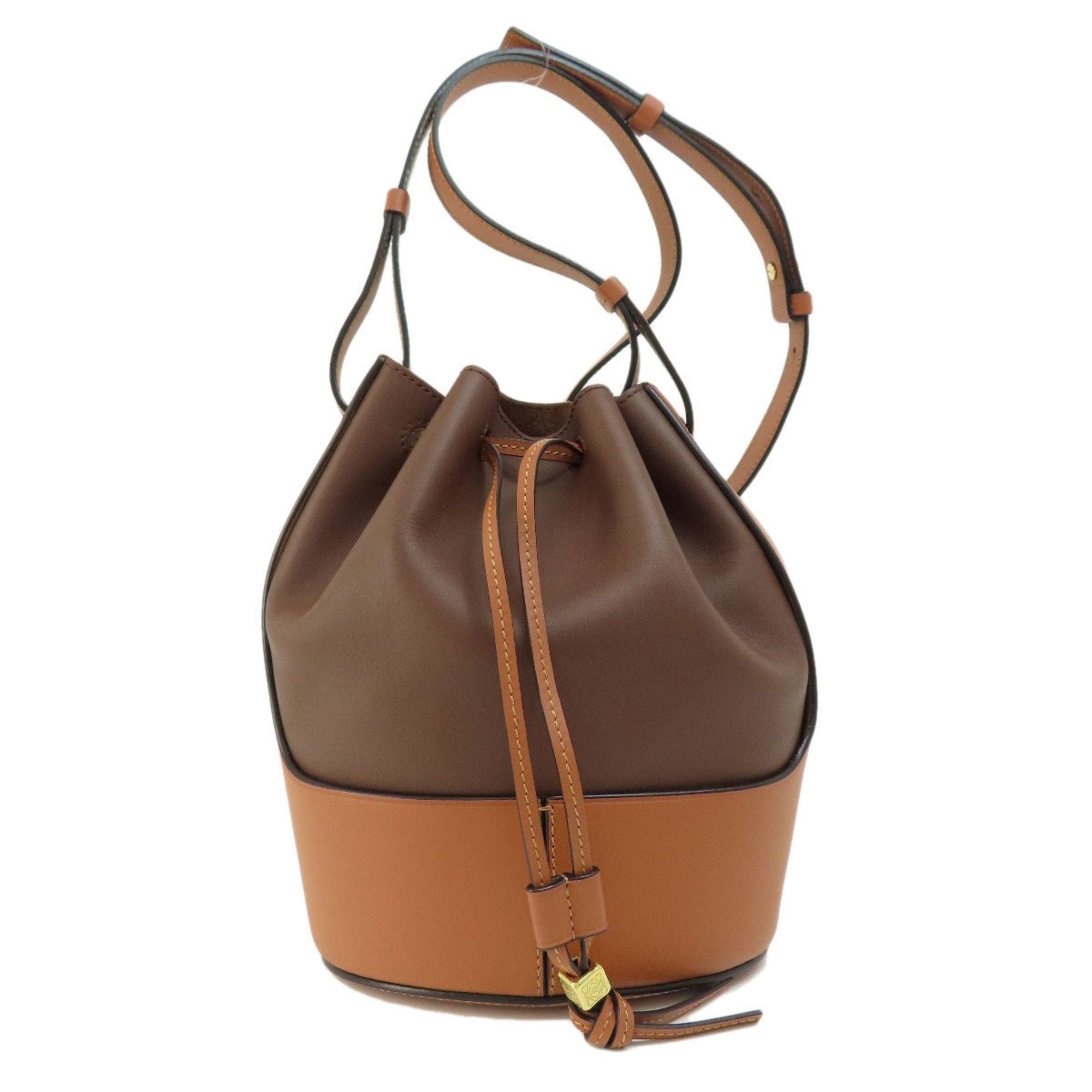 image of Loewe Balloon Bag Shoulder Calf Women's in Black