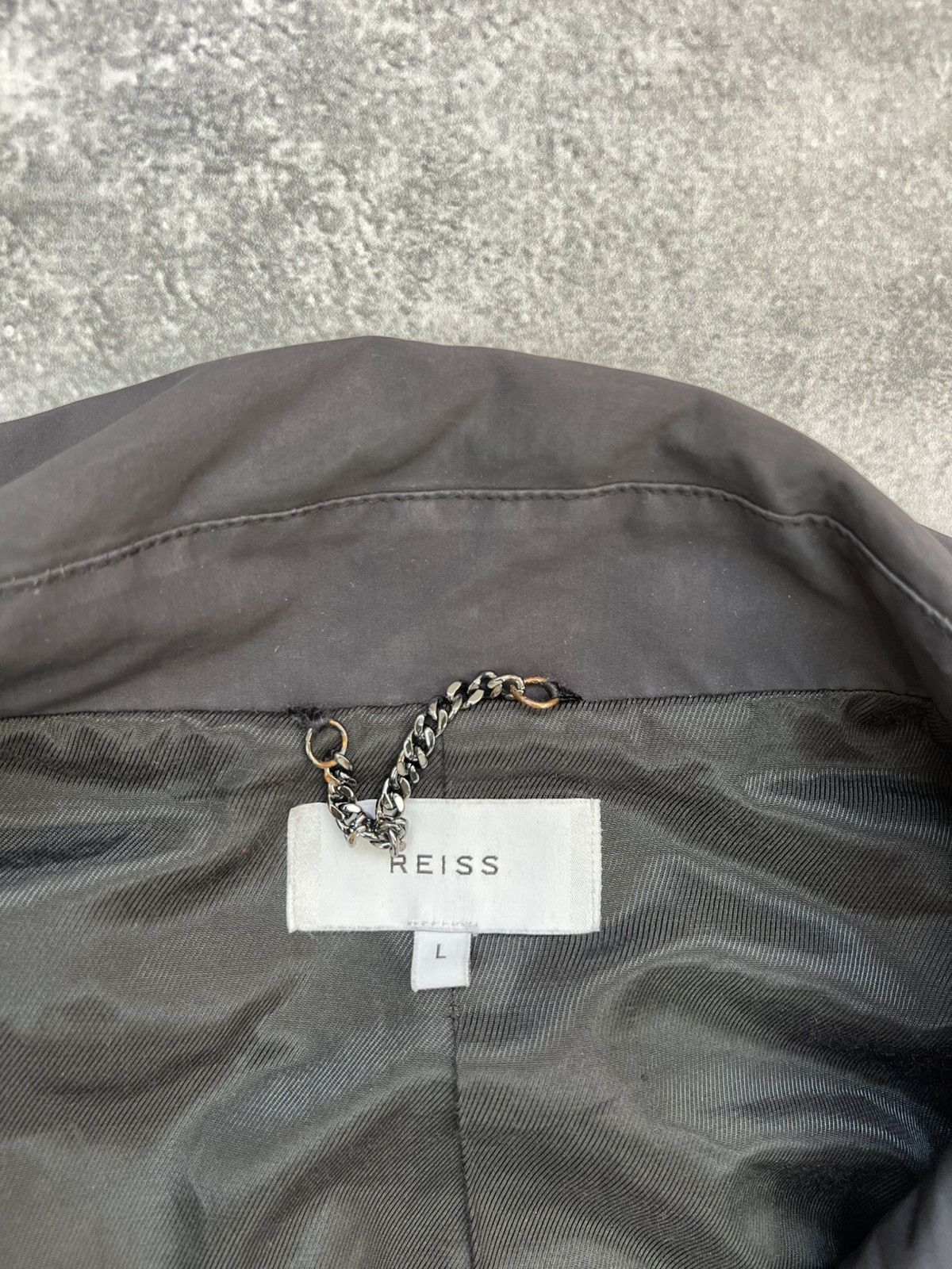 Reiss Reiss Mens Double-Breasted Trench Coat Lightweight Overcoat Size US L / EU 52-54 / 3 - 4 Thumbnail