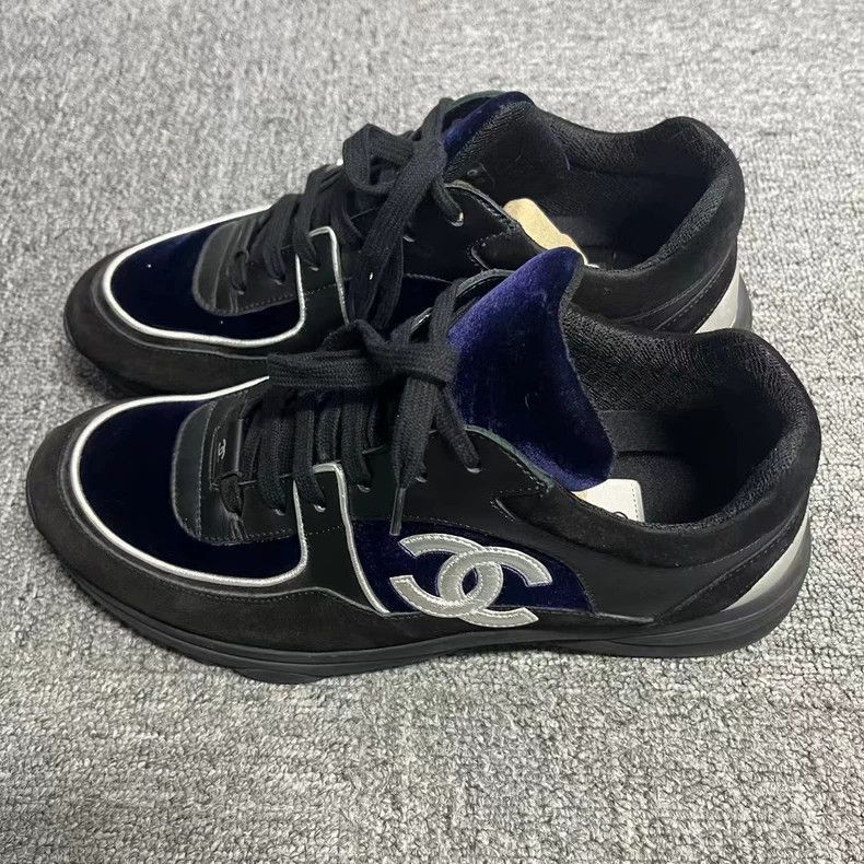 Chanel Chanel Black and White Low Top Sneakers -2505 Size US 8 / EU 41 - 3 Thumbnail