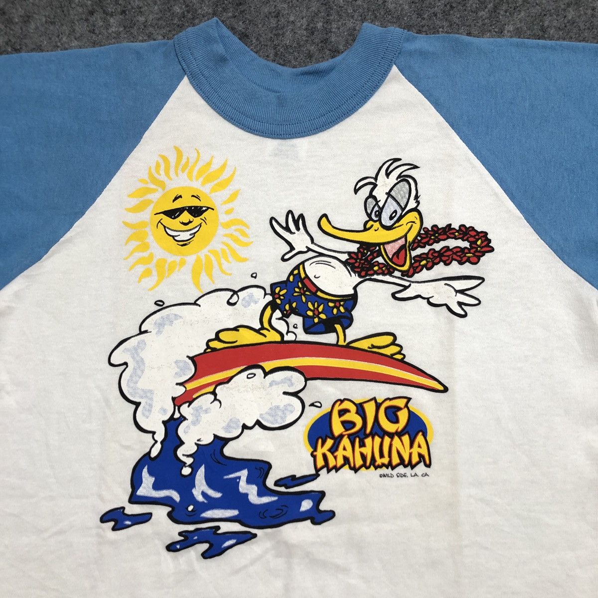 Vintage Vintage 90s Raglan Big Kahuna T-Shirt Size US M / EU 48-50 / 2 - 2 Thumbnail