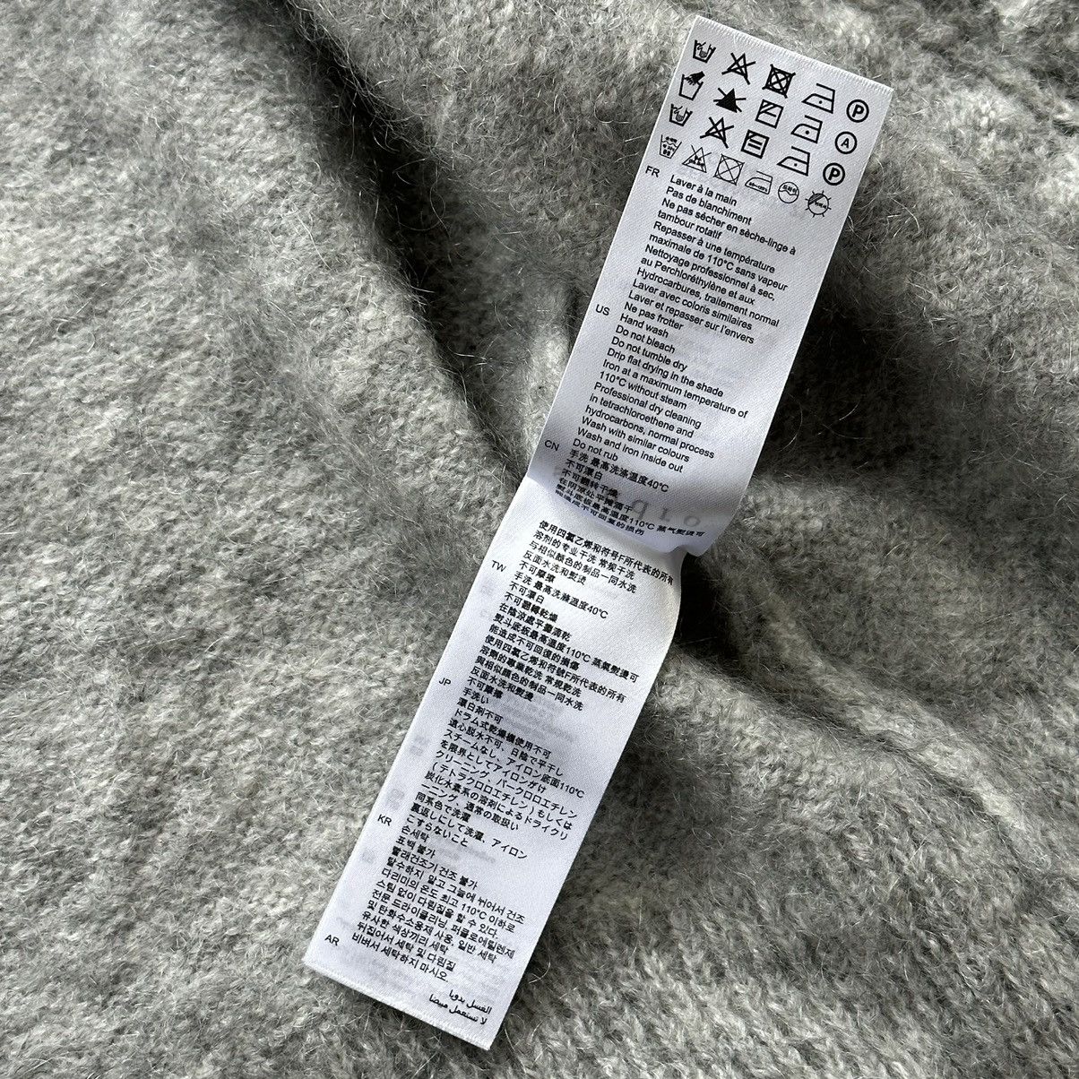 Designer Sandro Brushed Pointelle Knit Cardigan Mohair Wool Size M / US 6-8 / IT 42-44 - 11 Thumbnail