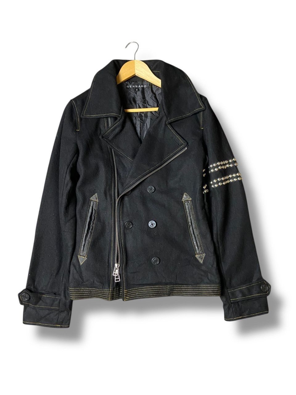 Japanese Brand × Seditionaries × Vintage Vintage GENNARO Punk Double Breasted Wool Jacket (125) Size US M / EU 48-50 / 2 - 1 Thumbnail