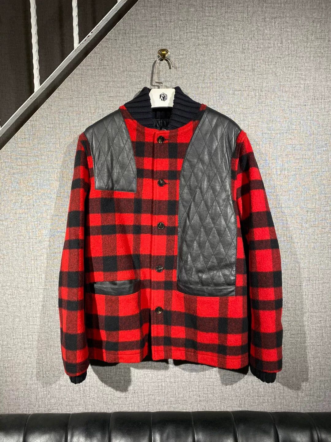 Alexander McQueen red checkered wool coat by mcqueen Size US L / EU 52-54 / 3 - 1 Thumbnail