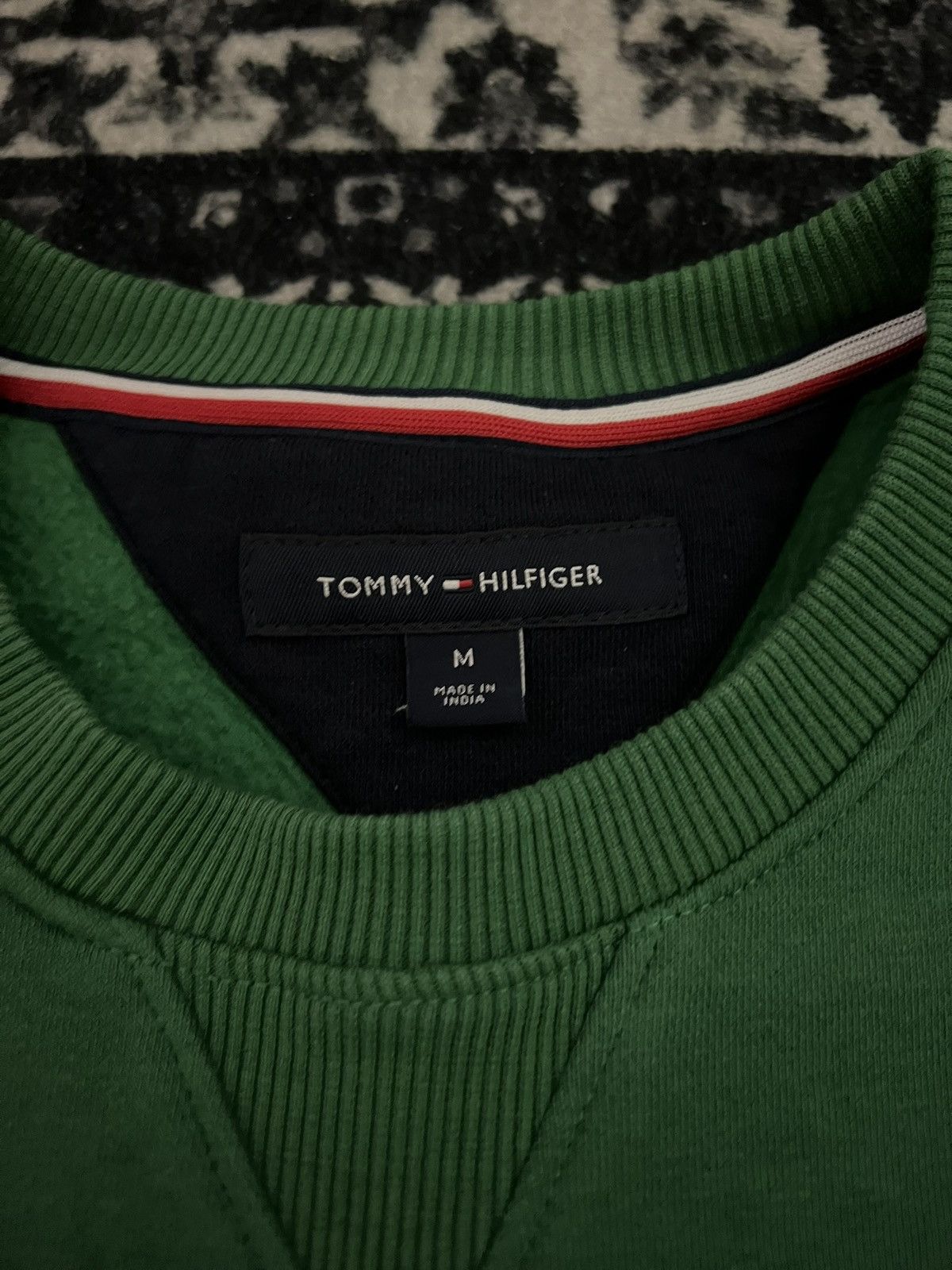 Tommy Hilfiger × Vintage GREEN TOMMY HILFIGER SWEATER Size US M / EU 48-50 / 2 - 3 Thumbnail