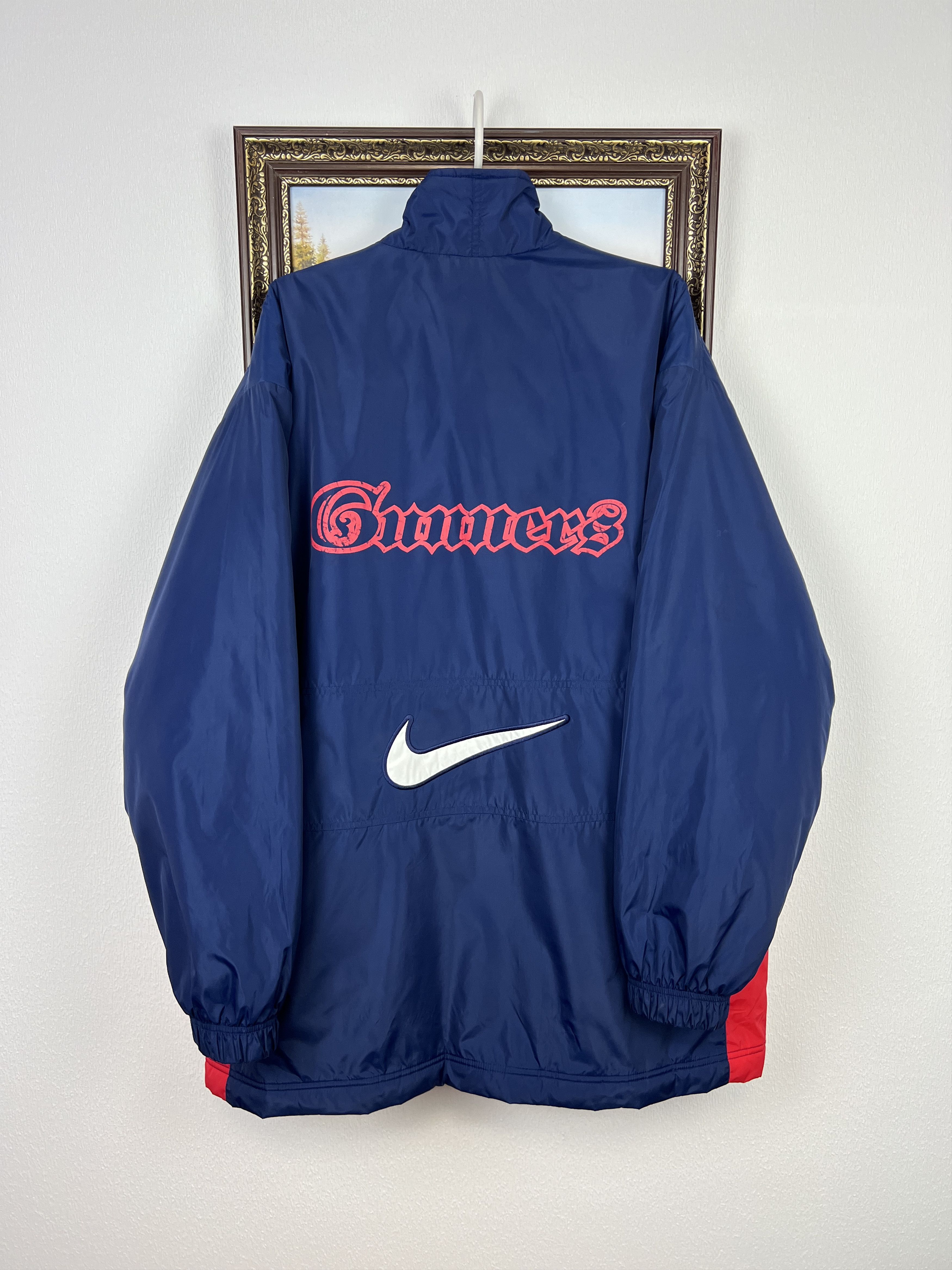 Nike Vintage 90's Nike Arsenal Football Jacket Soccer Bomber Size US XL / EU 56 / 4 - 17 Thumbnail