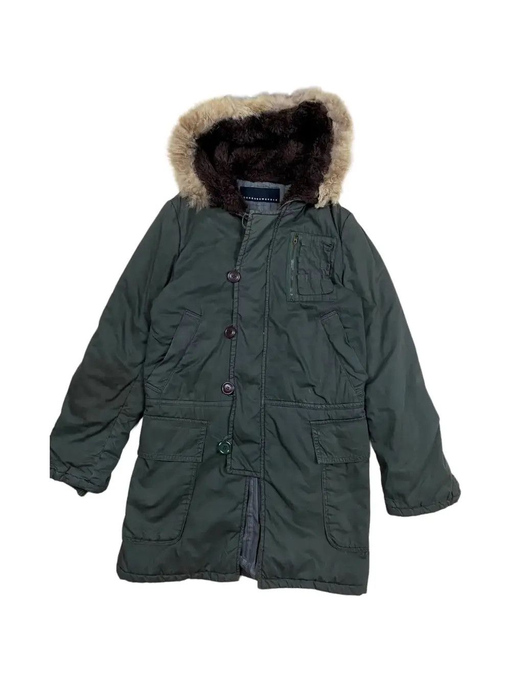 Issey Miyake × Japanese Brand × Vintage Vintage Sunaokuwahara By Issey Miyake Fur Jacket Parka Size US M / EU 48-50 / 2 - 2 Thumbnail