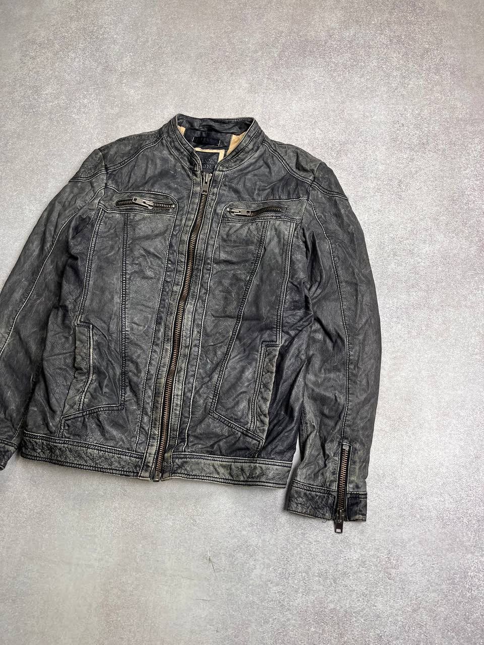 Genuine Leather Vintage Genuine Leather Avantgarde Biker Jacket L Size US L / EU 52-54 / 3 - 2 Thumbnail