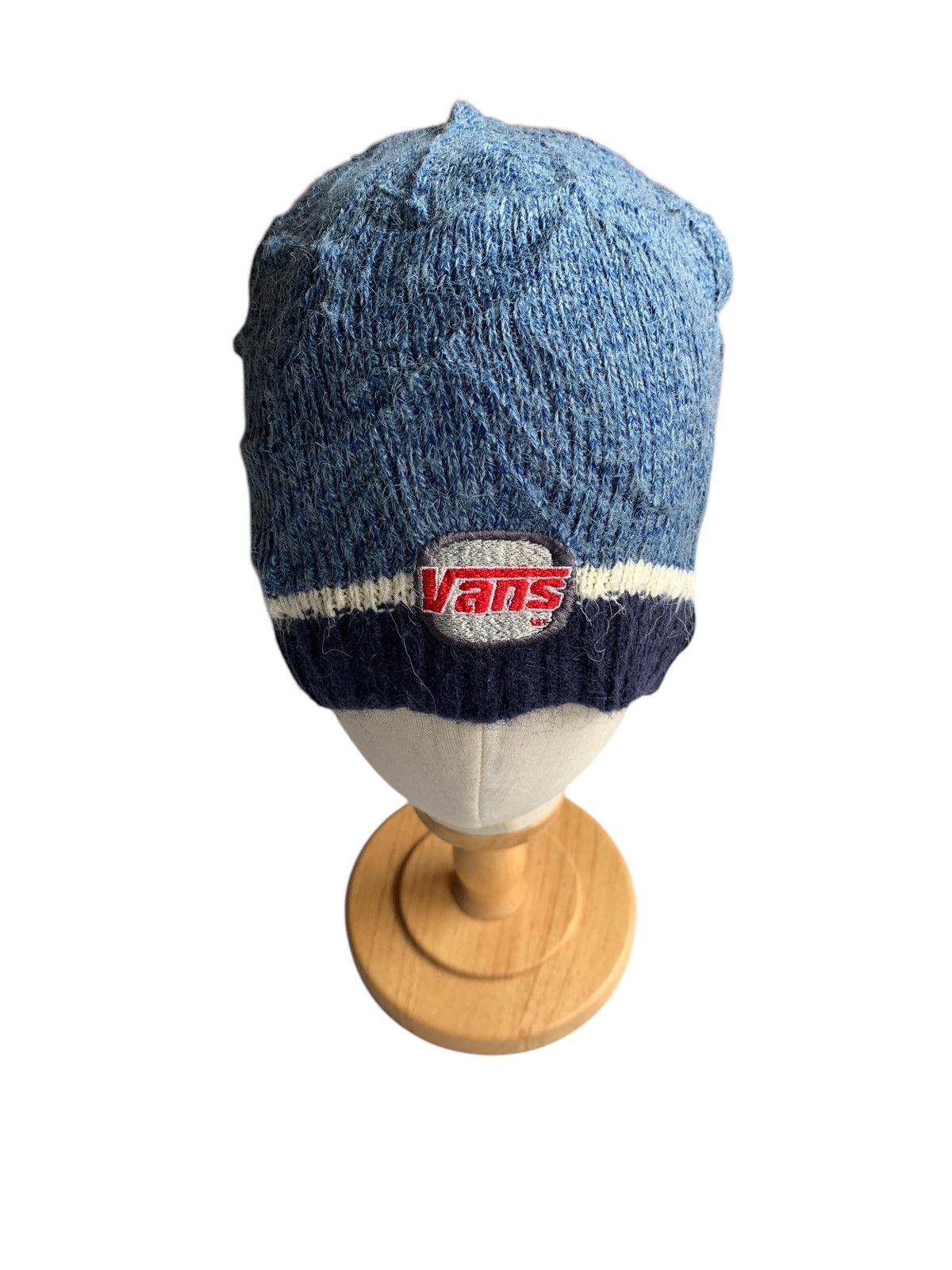Vintage Vintage Vans Knitted Wool Streetwear Beanie Hats Size ONE SIZE - 3 Thumbnail