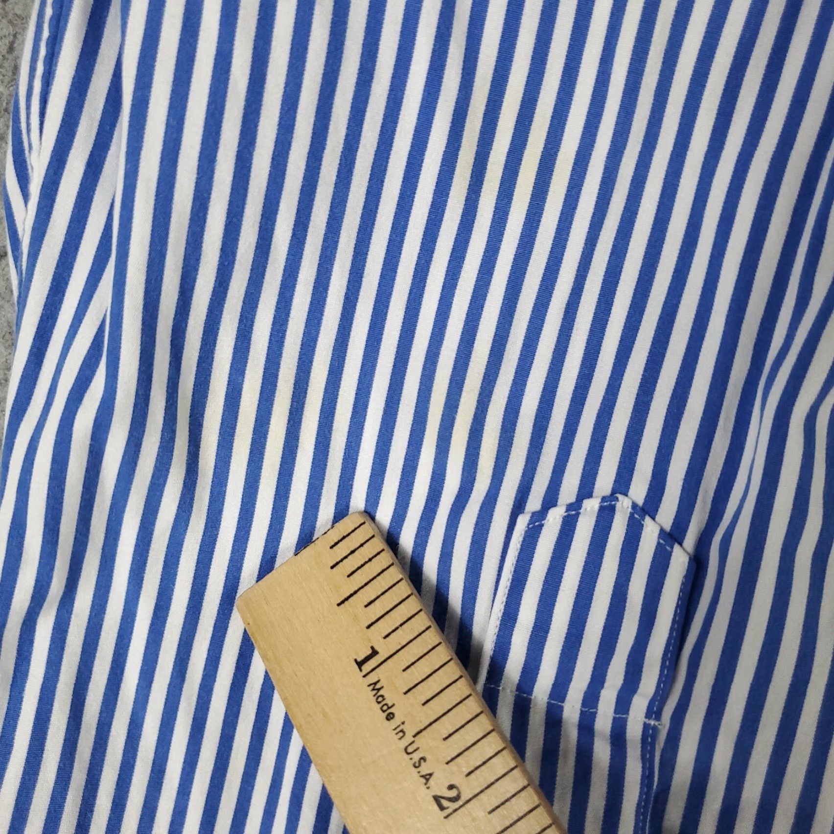 Ralph Lauren Ralph Lauren Shirt Men L Blue Striped Button-Down Long Sleeve Cotton Regular Fit Mens Size US L / EU 52-54 / 3 - 4 Thumbnail