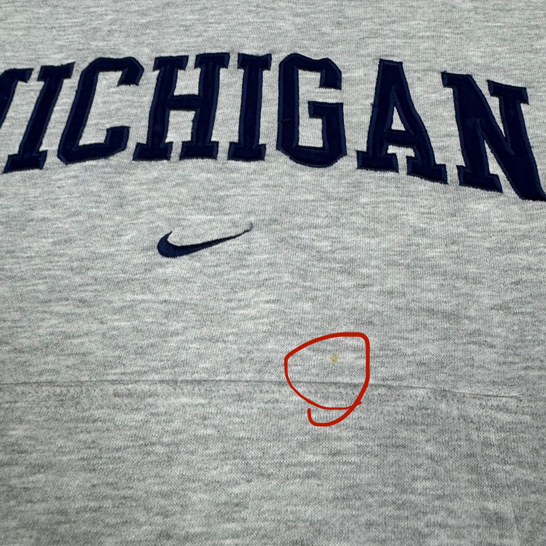 Nike Nike Men Gray Michigan Wolverines Football Pullover Hoodie M Size US M / EU 48-50 / 2 - 4 Thumbnail