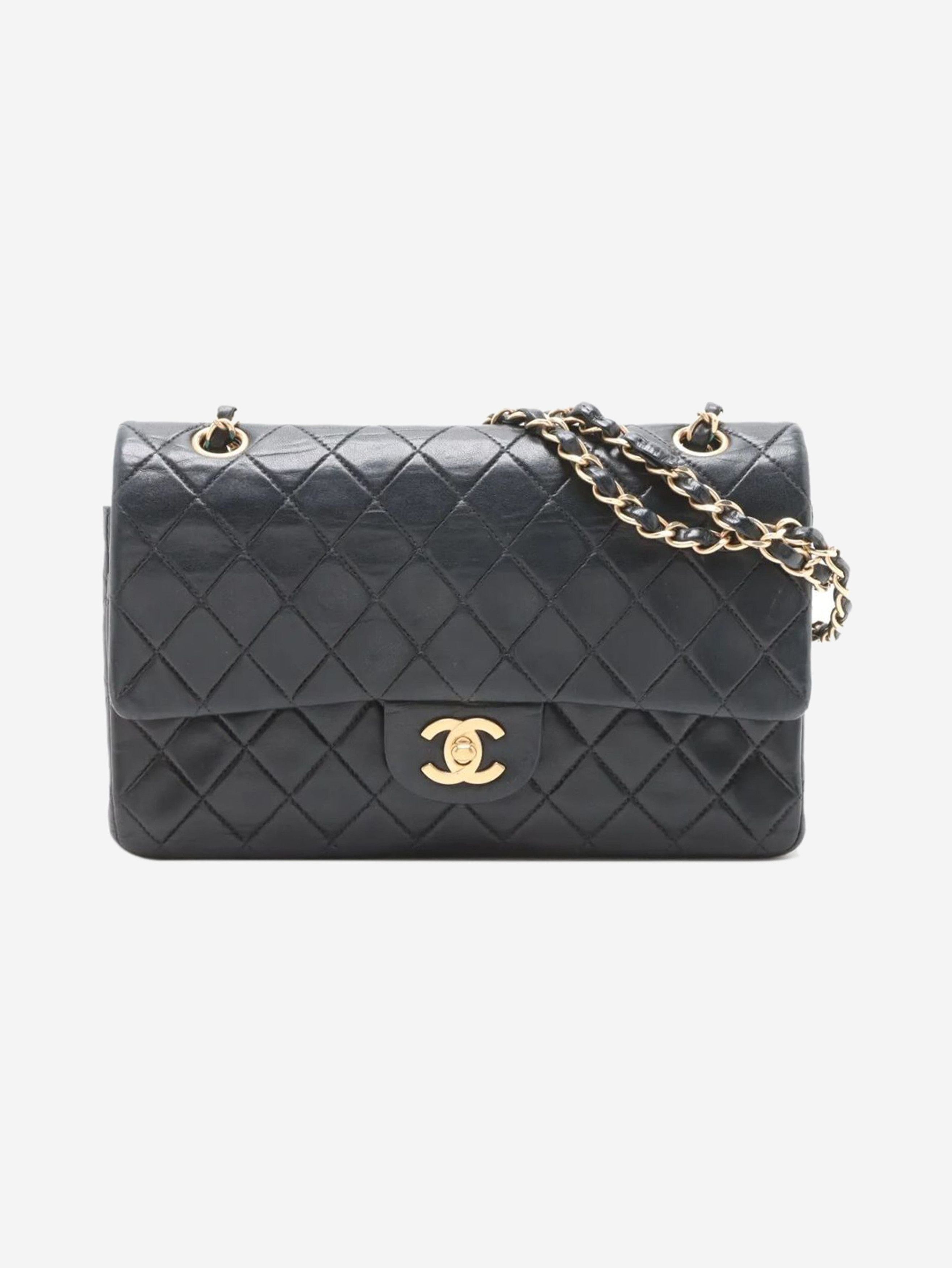 Chanel Black 2002 medium lambskin Classic Double Flap bag Size ONE SIZE - 1 Thumbnail