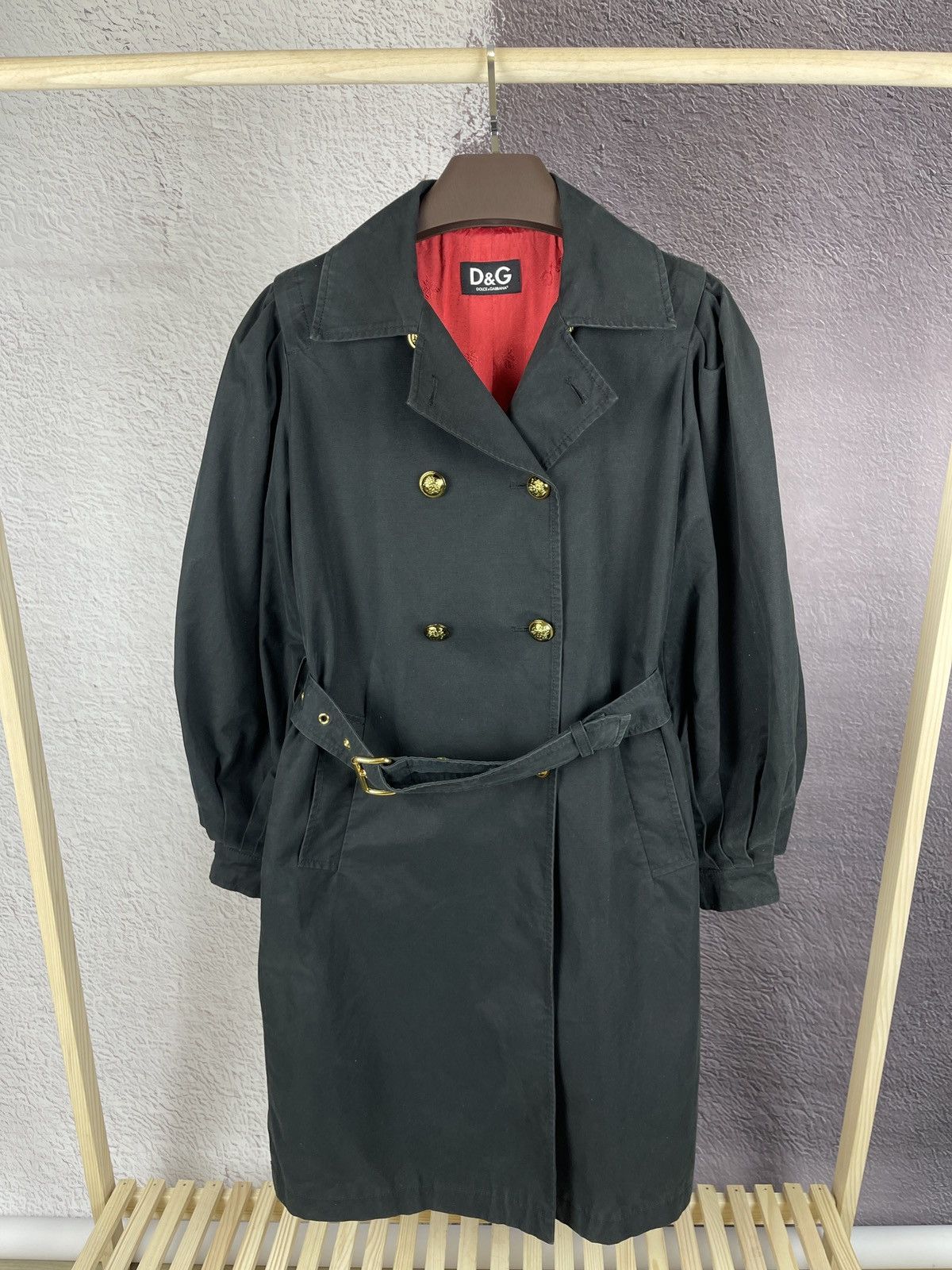 Dolce & Gabbana Dolce & Gabbana double-breasted cotton black coat women’s Size M / US 6-8 / IT 42-44 - 2 Thumbnail