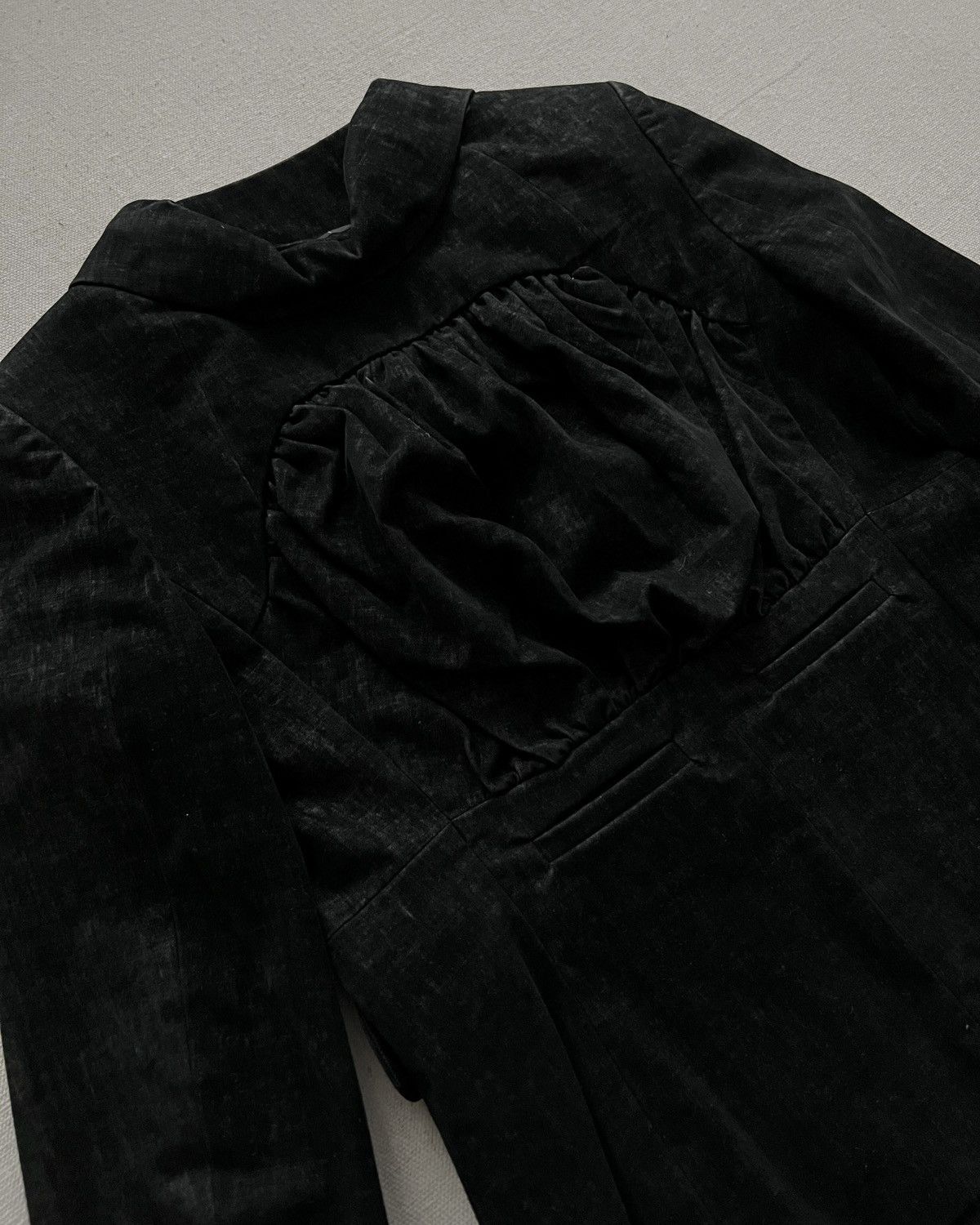 Undercover Undercover FW08 Runway Brushed Velvet Crop Blazer Size S / US 4 / IT 40 - 10 Thumbnail