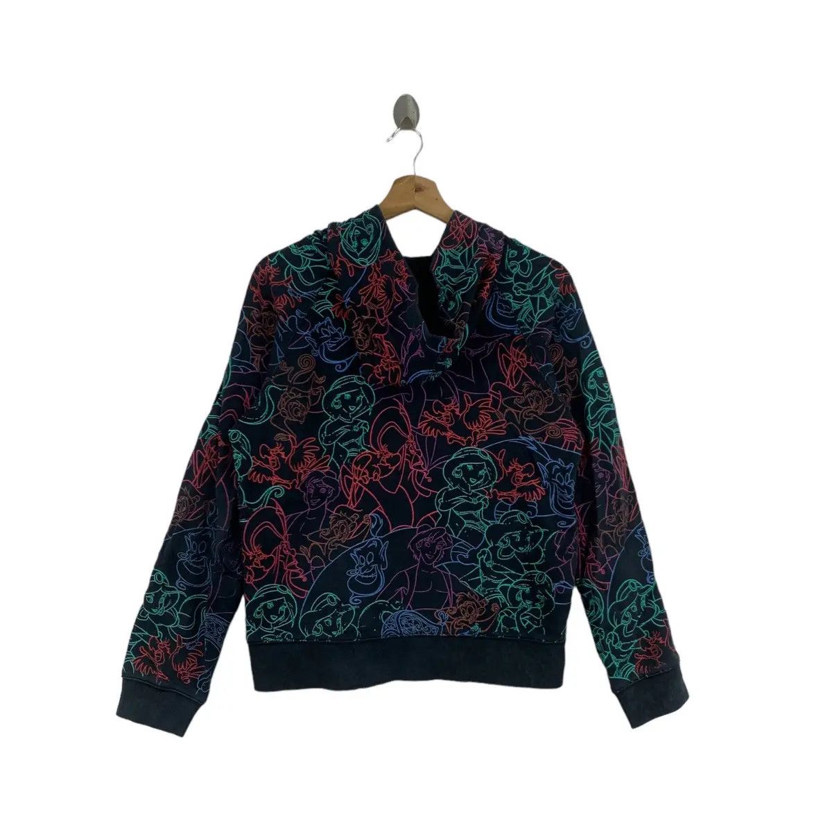 Disney DISNEY ALADDIN GENIE Jasmine Cartoon All Over Print Hoodie Size S / US 4 / IT 40 - 3 Thumbnail