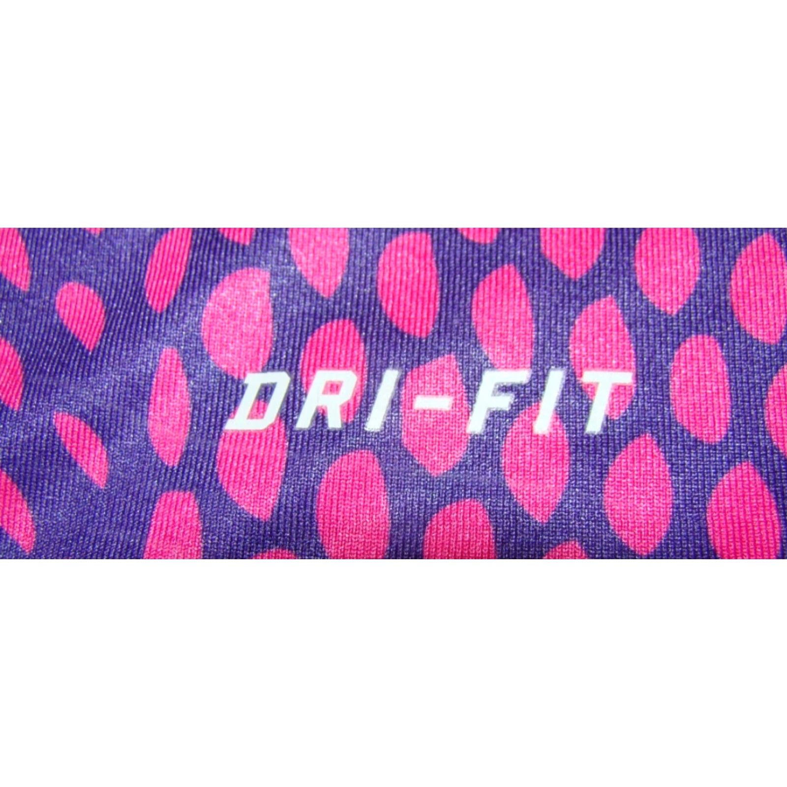 Nike Nike Pro Dri-Fit Womens XS Long Sleeve V-Neck Purple Pink Geometric Fitted Top Size XS / US 0-2 / IT 36-38 - 2 Thumbnail