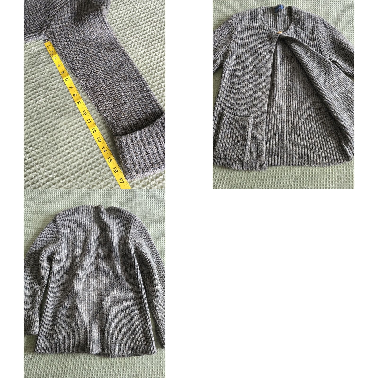 Levi's VINTAGE Levi's Cardigan Sweater Womens Large Pockets Wool Neo Spirit 1980s Green Size L / US 10 / IT 46 - 8 Thumbnail