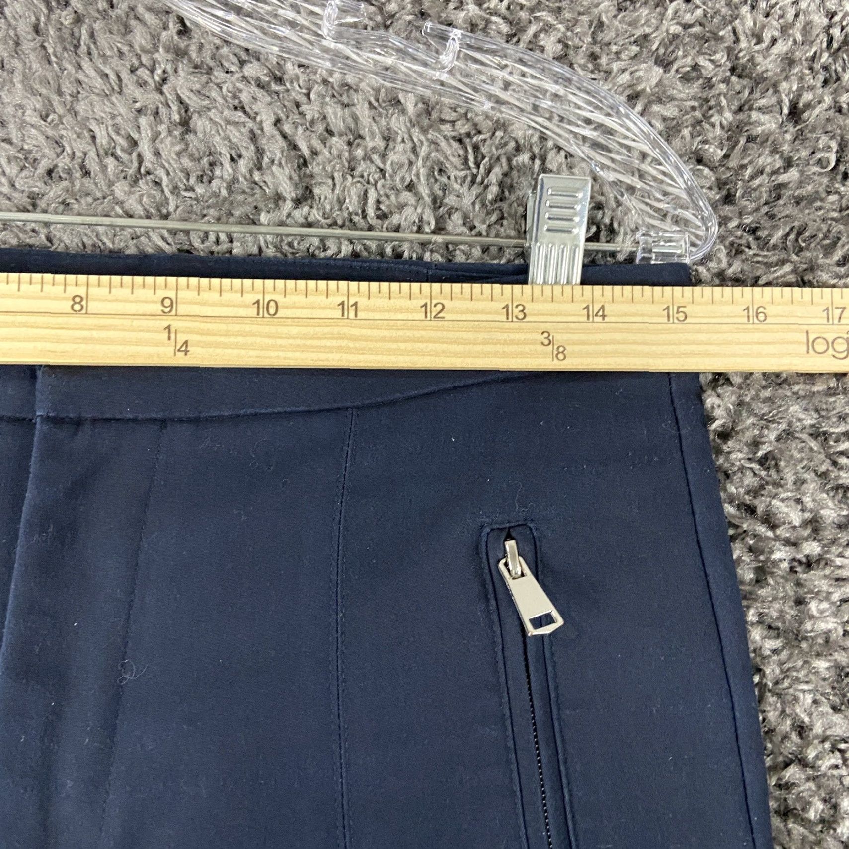 Zara ZARA Pants Women M Blue Basic Collection Ankle Regular Womens Size 32" / US 10 / IT 46 - 6 Thumbnail
