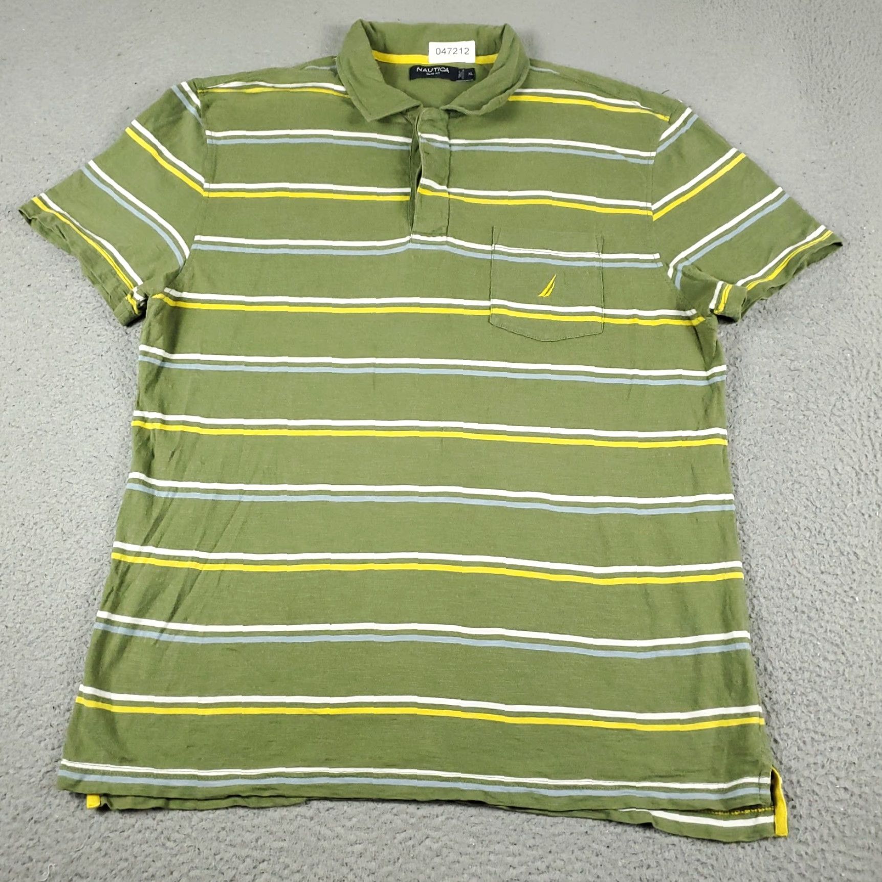 Nautica Nautica Polo Shirt Mens XL Green Striped Short Sleeve Casual Polo Shirt Adult XL Green Striped Nautica Size US XL / EU 56 / 4 - 2 Thumbnail