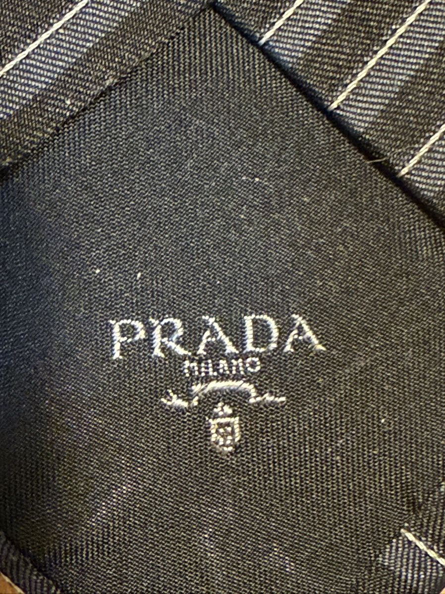 Prada PRADA Pinstripe Tie Size ONE SIZE - 3 Thumbnail