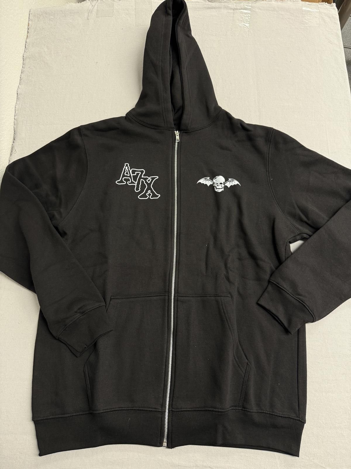 Other Avenged Sevenfold Zip Up Hoodie - A7X Skull Bat Wings - L Size US L / EU 52-54 / 3 - 2 Thumbnail