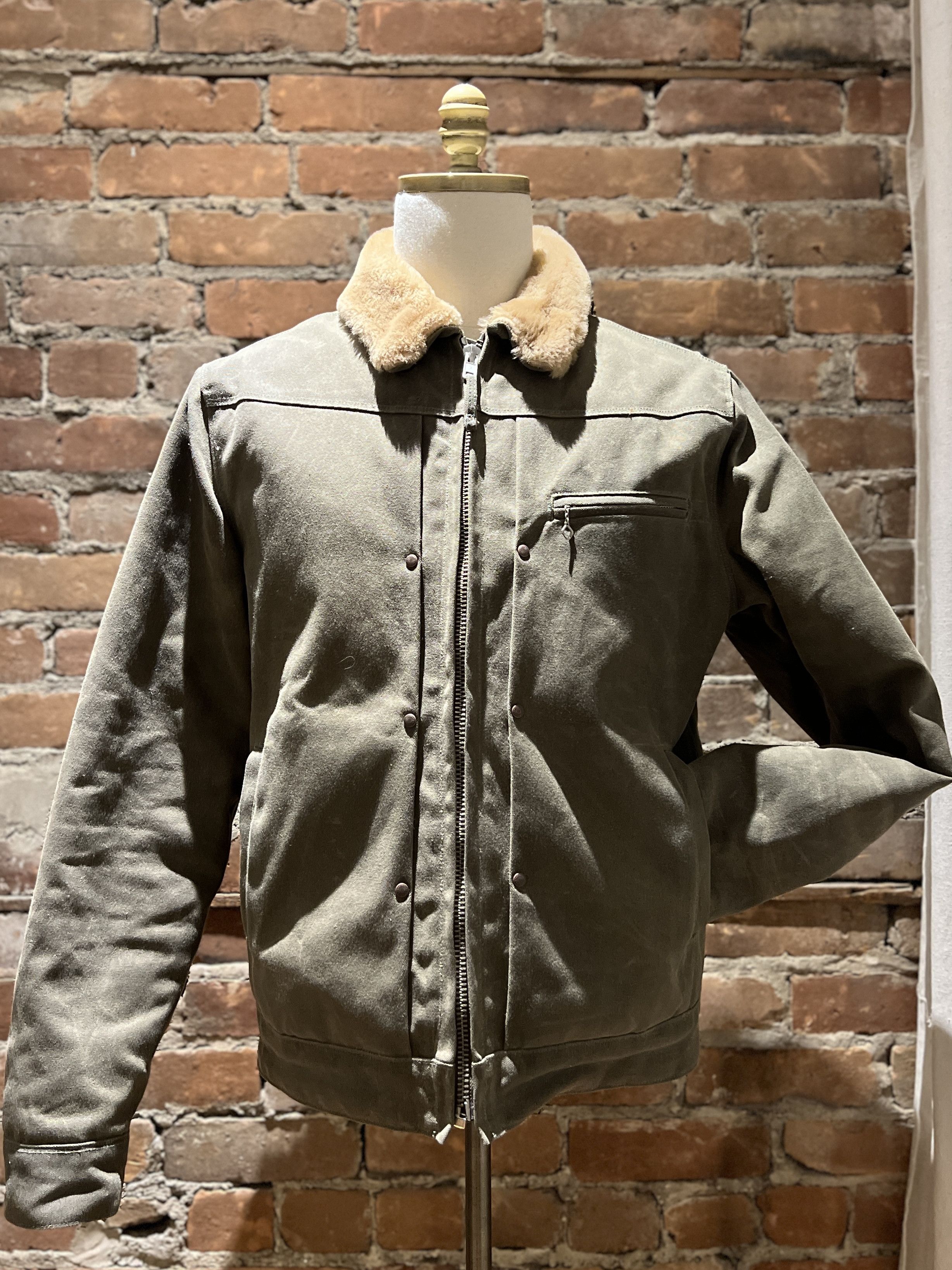 Other Freenote Cloth RJ-2 Waxed Canvas Jacket – 20oz Tobacco Size M / US 6-8 / IT 42-44 - 1 Thumbnail