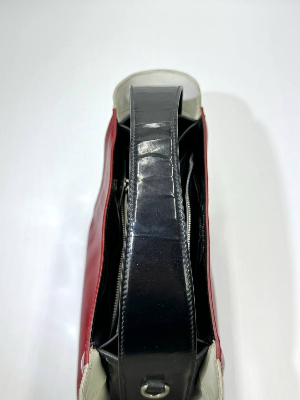 Prada Prada Ouverture patent leather crossbody bag Size ONE SIZE - 4 Thumbnail