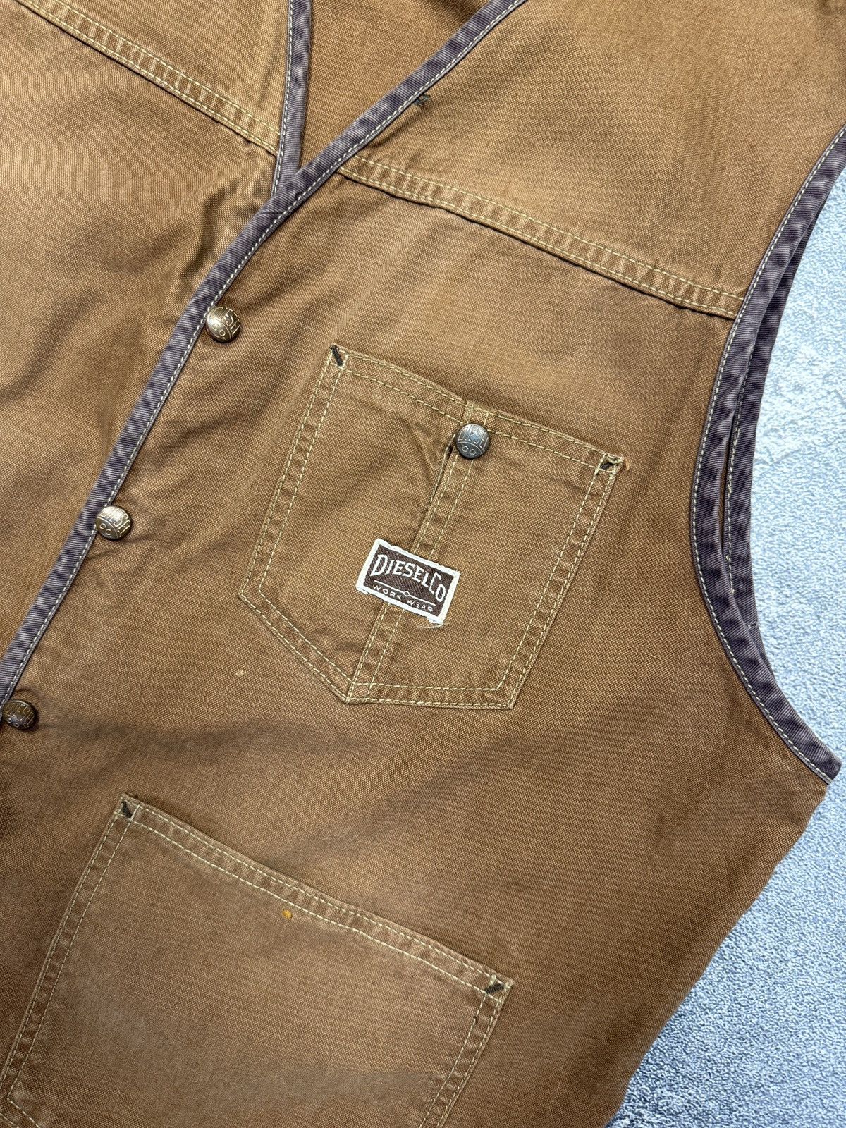 Diesel Vintage Archive Diesel Vest Avantgarde Y2k Size US M / EU 48-50 / 2 - 5 Thumbnail