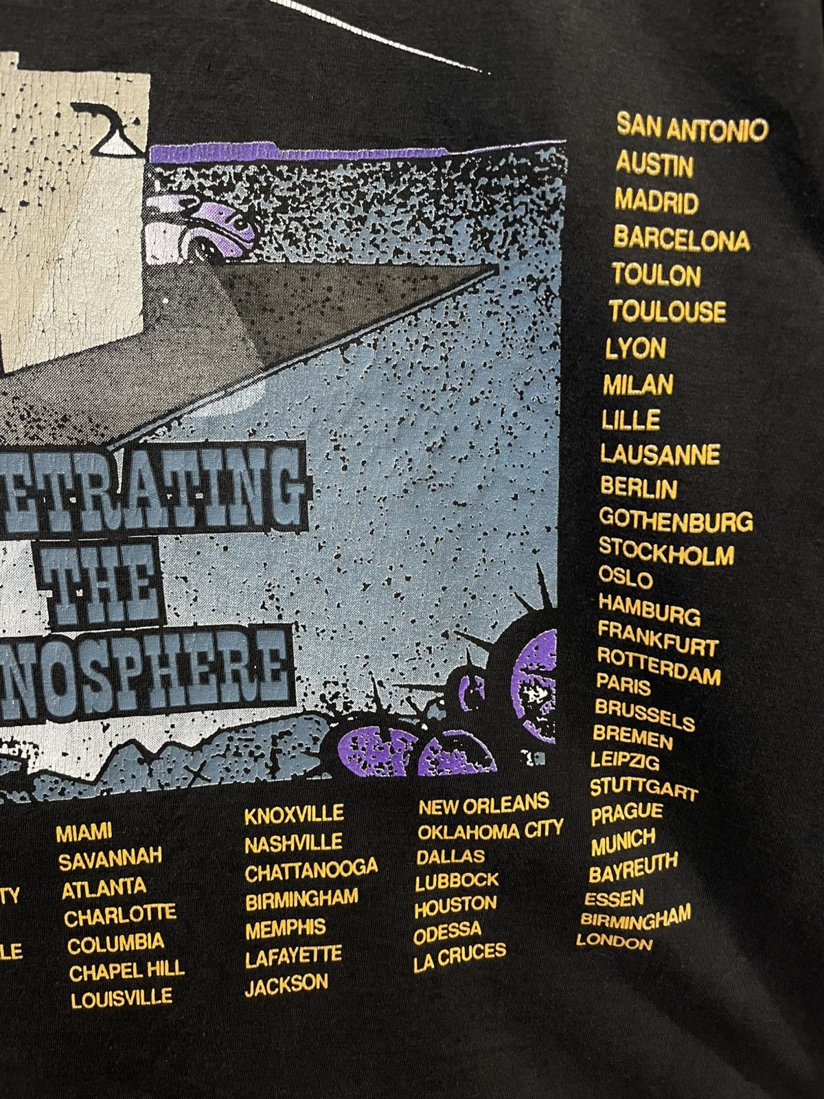 Band Tees × Vintage Vintage 1994 ZZ Top Antena Tour T-Shirt Tee Size US XL / EU 56 / 4 - 19 Thumbnail