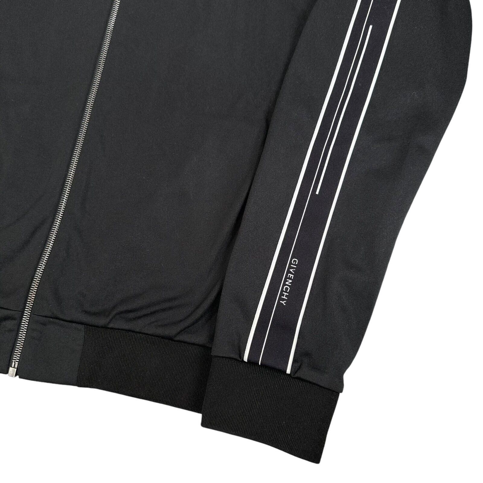 Givenchy Givenchy Size XL Black Track Jacket Taped Subtle Sleeve Logo Size US XL / EU 56 / 4 - 8 Thumbnail