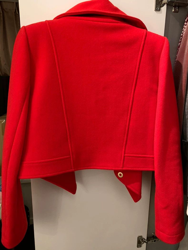 Kenzo KENZO Little Fragrance wool jacket short coat coat red Size XS / US 0-2 / IT 36-38 - 5 Thumbnail