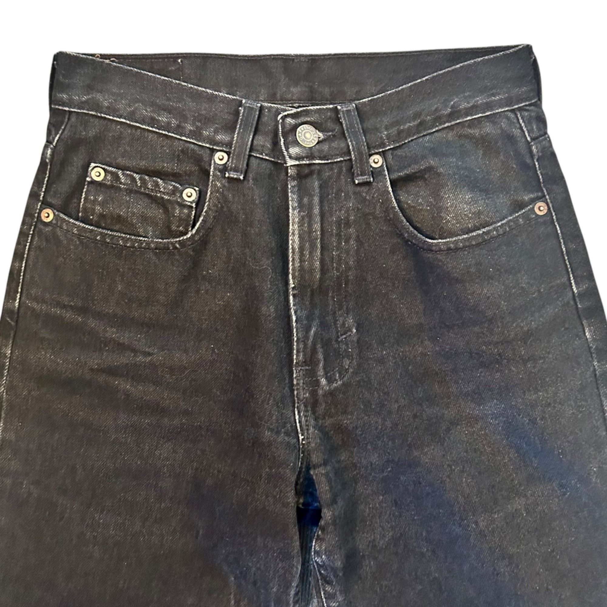 Gap Vintage Gap Black Denim Straight Leg Relaxed 90's Jeans Size US 29 - 7 Thumbnail