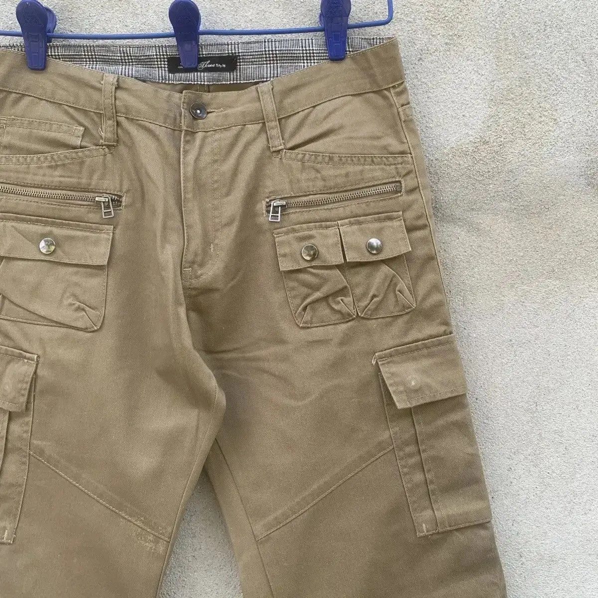 Seditionaries ROOT THREE MULTIPOCKET TROUSERS BIKERS CARGO DOUBLEKNEE PANT Size US 30 / EU 46 - 4 Thumbnail
